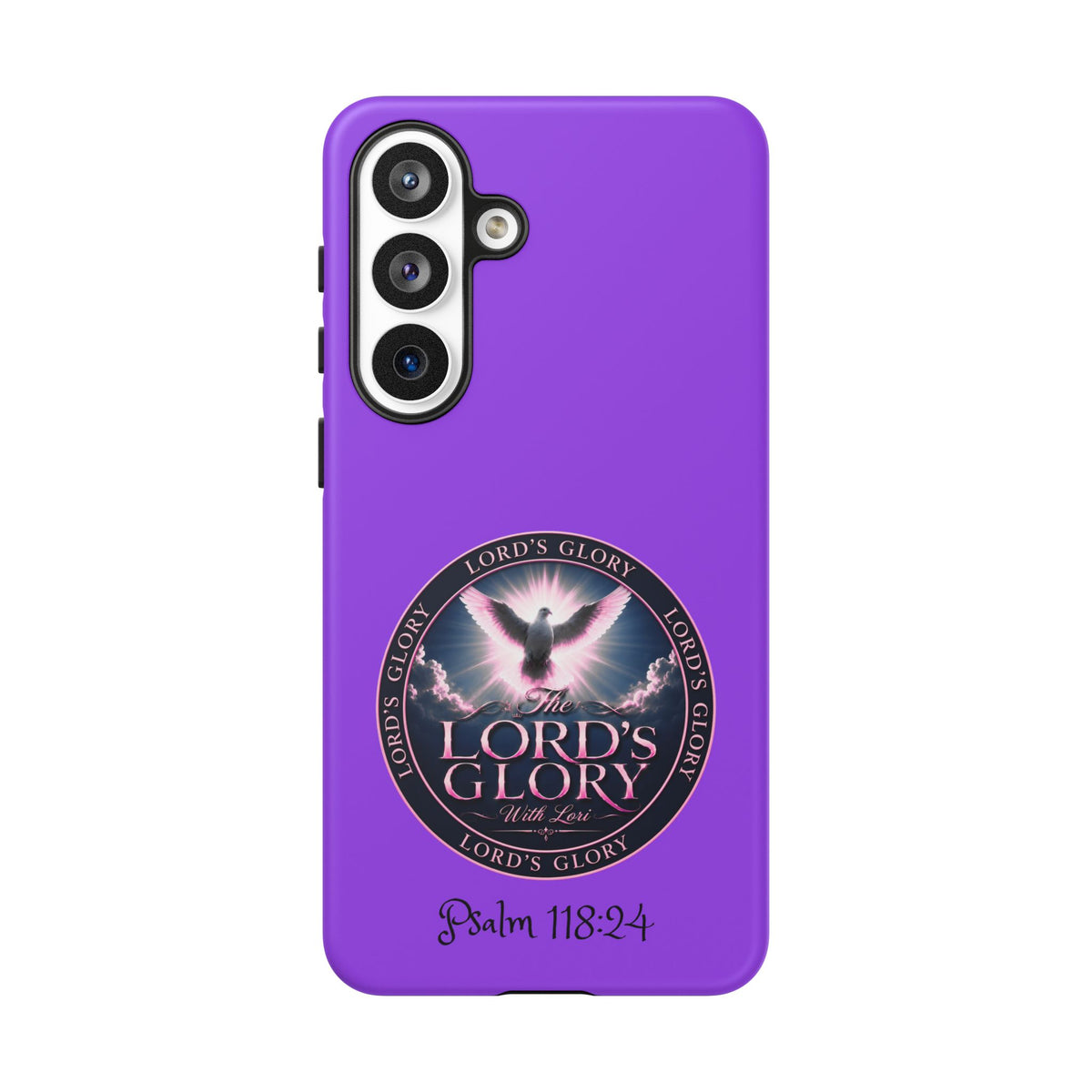 Christian Phone Case – "Lord's Glory with Lori" Dove Design Tough Case (Protective Phone Cover)
