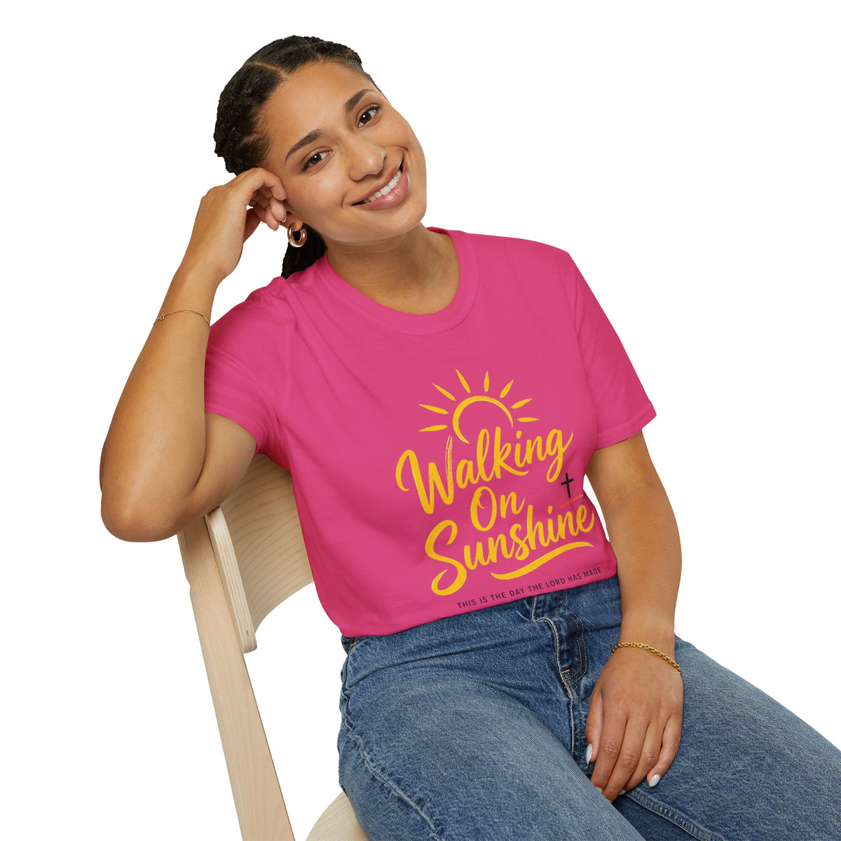 Walking on Sunshine Psalms 118:24 Softstyle T-Shirt