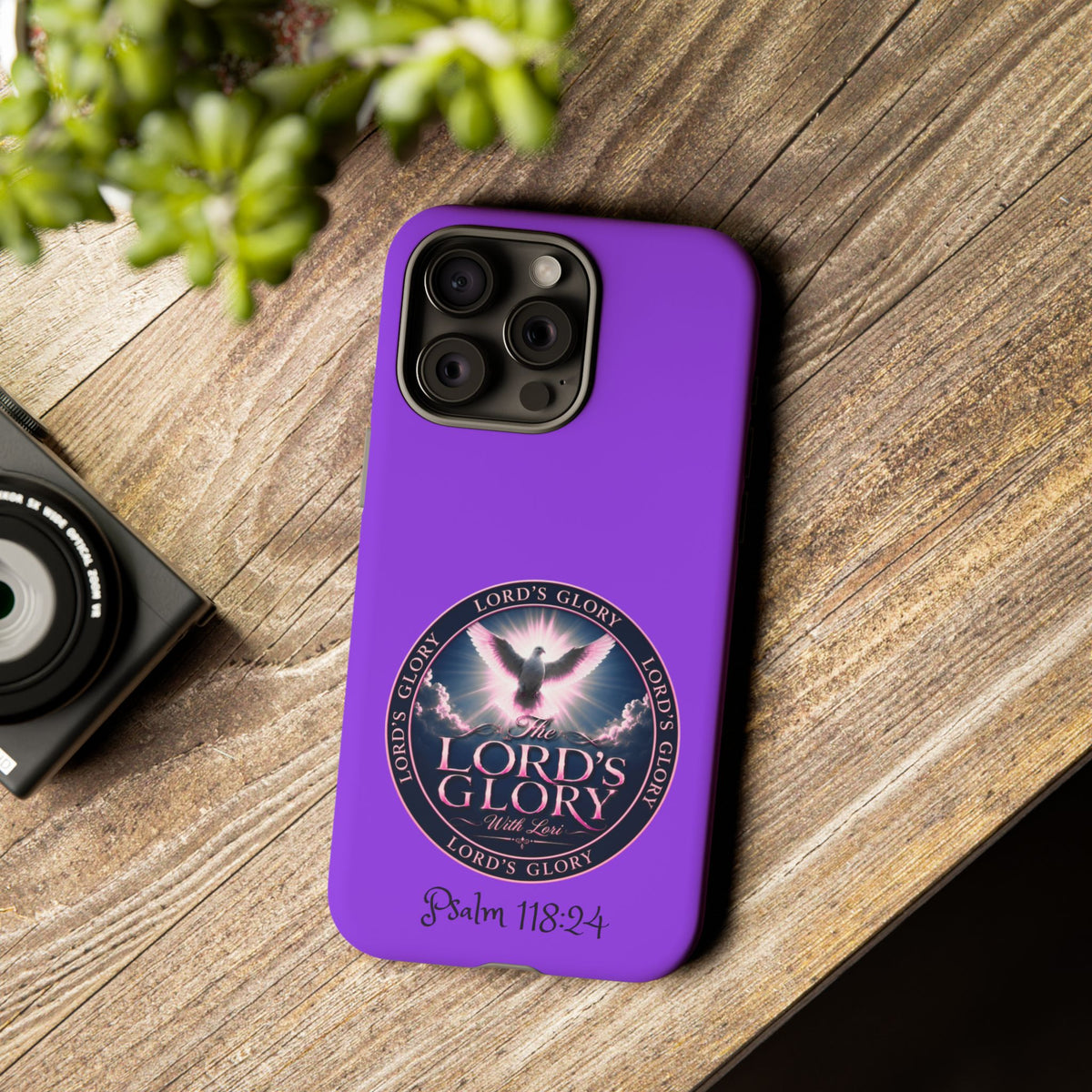 Christian Phone Case – "Lord's Glory with Lori" Dove Design Tough Case (Protective Phone Cover)