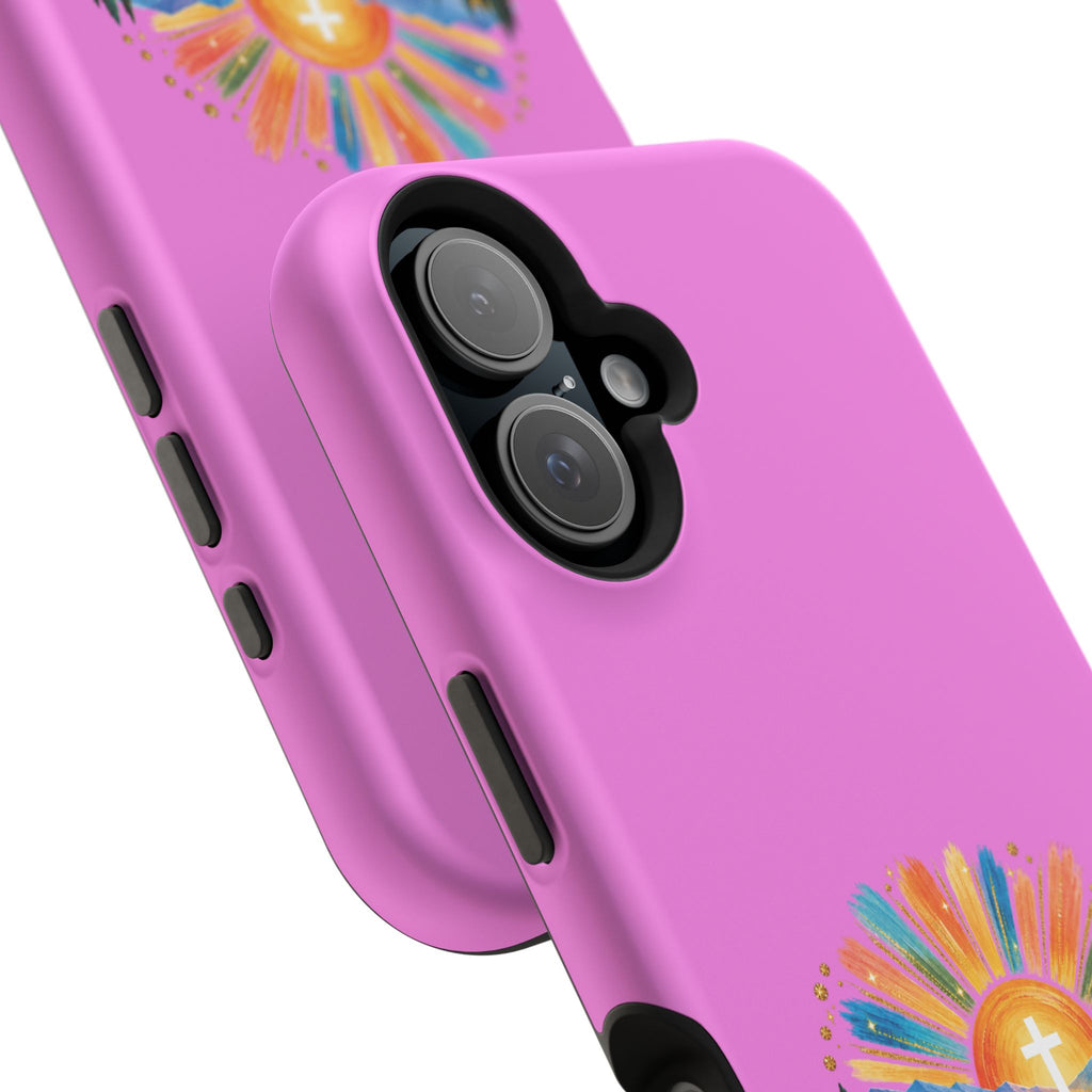 Magnetic Phone Case – “Walking on Sunshine with Lords Glory” Sunrise Design