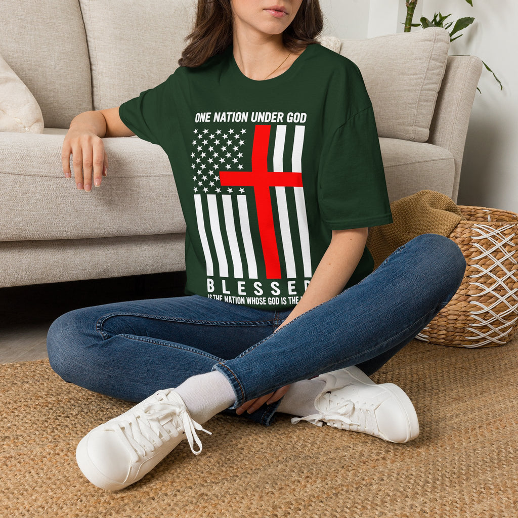One Nation Under GOD - Mens Womans Softstyle T-Shirt