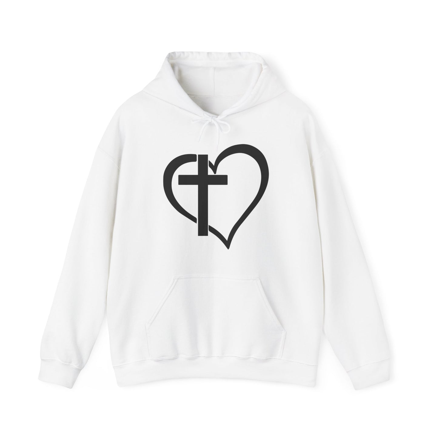 The Cross of Love -  Unisex Heavy Blend Hooded Sweatshirt