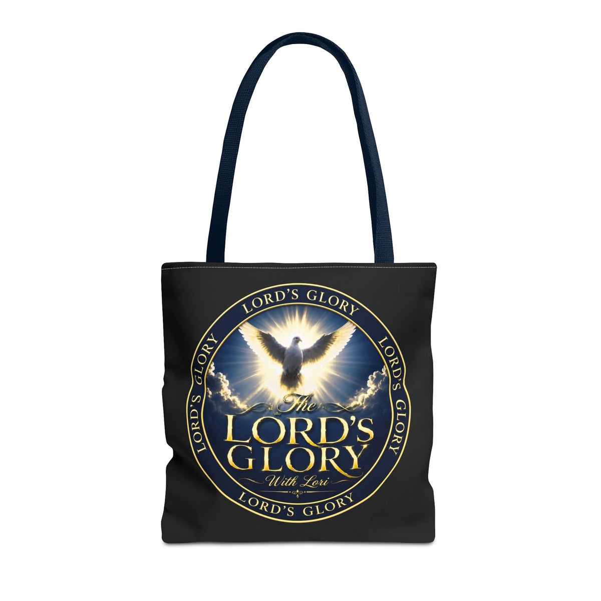 Tote Bag — "The Lord's Glory with Lori" Christian Dove Tote (Faith-Inspired Church Bag)