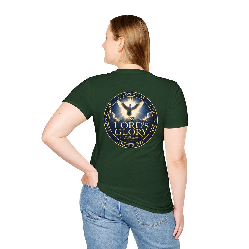 Lord's Glory with Lori Dove T‑Shirt — Christian Faith Logo Tee