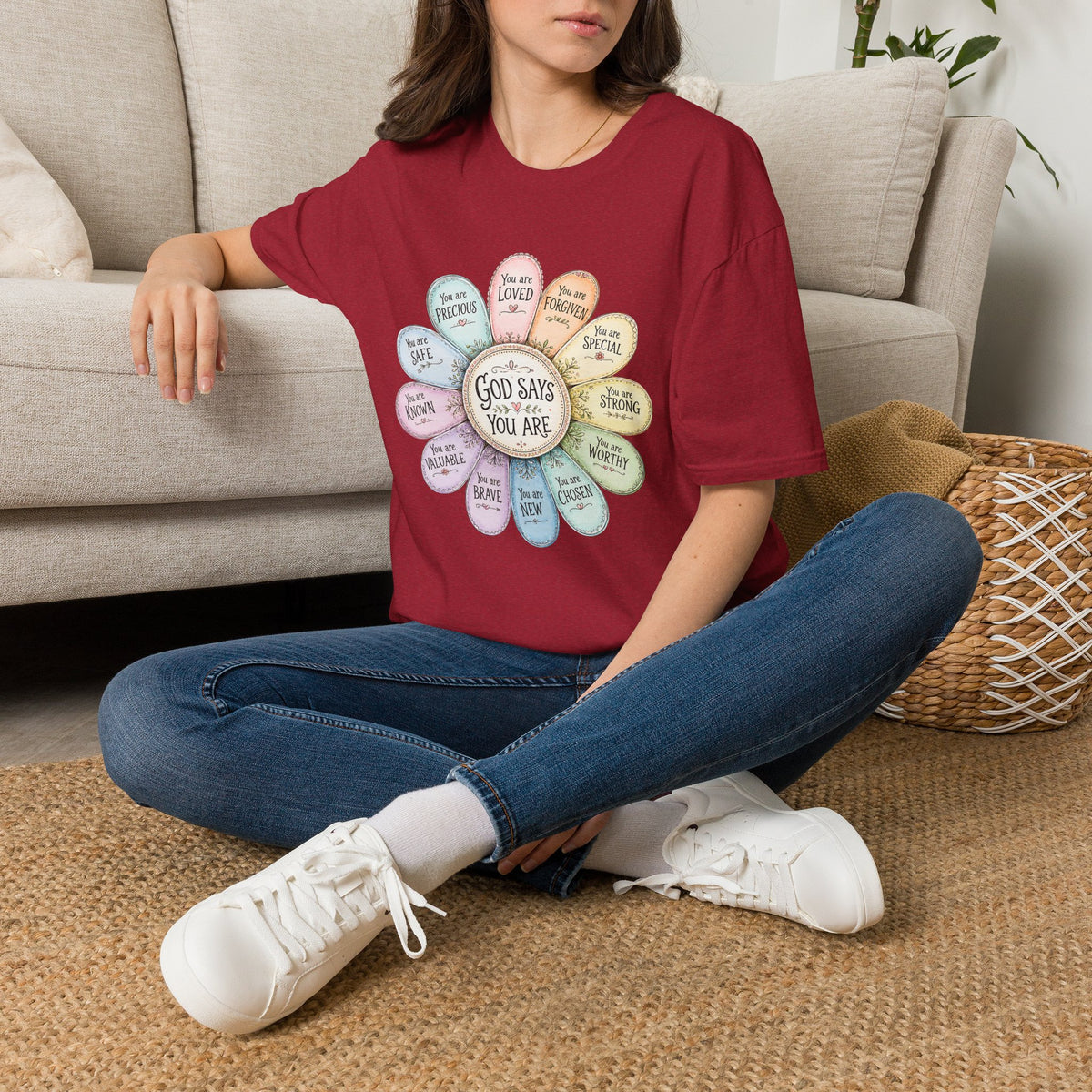 God Says You Are Loved Inspirational Christian T-Shirt