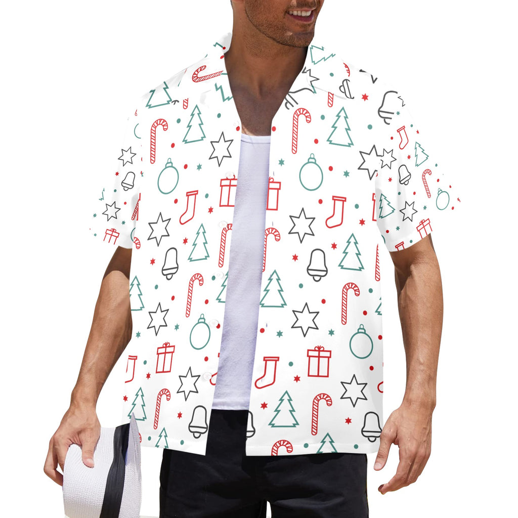 Men's All Over Print Christmas Shirt Made In USA Ships to USA Only
