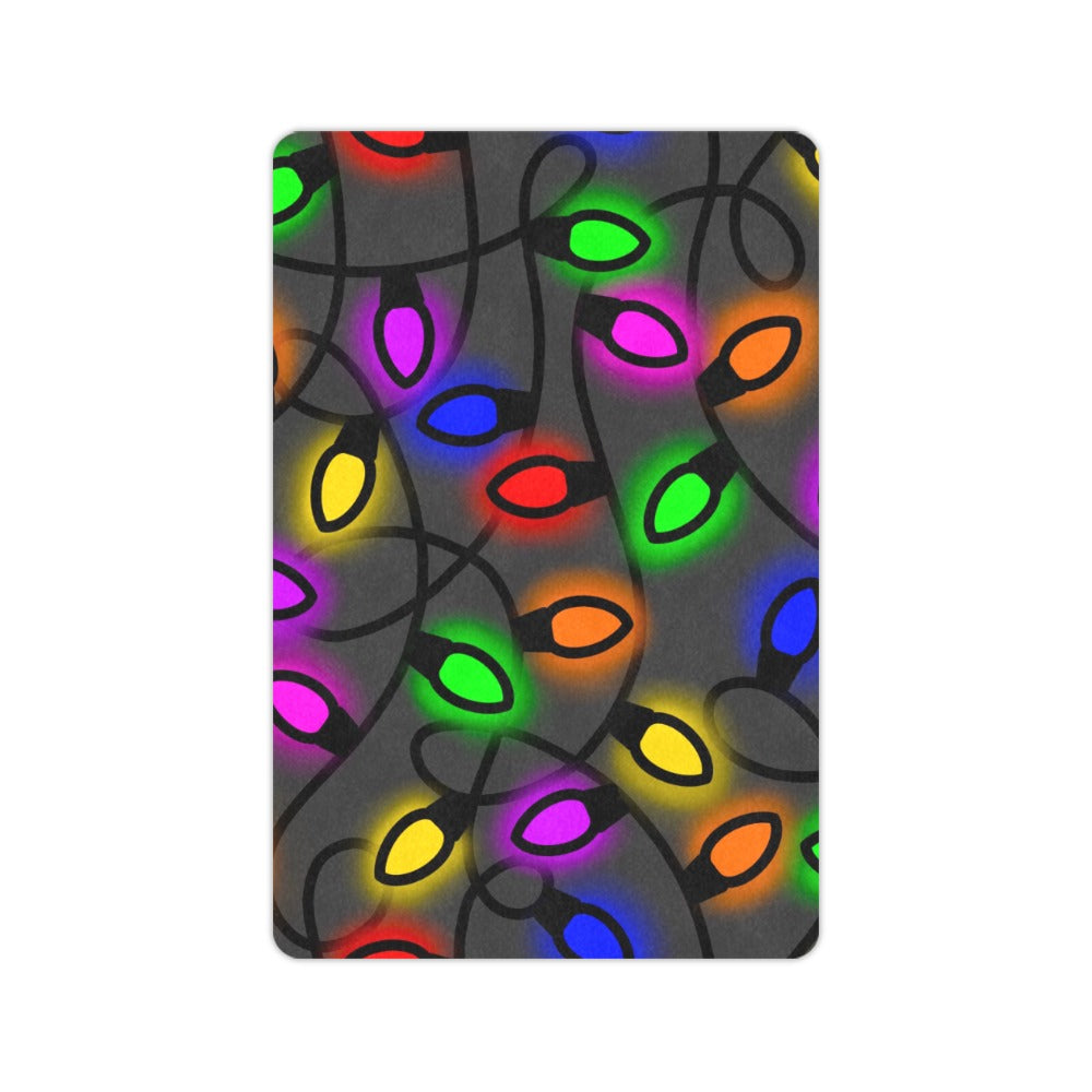 Christmas Lights Doormat 23.6"x15.7"  Made In QUEEN