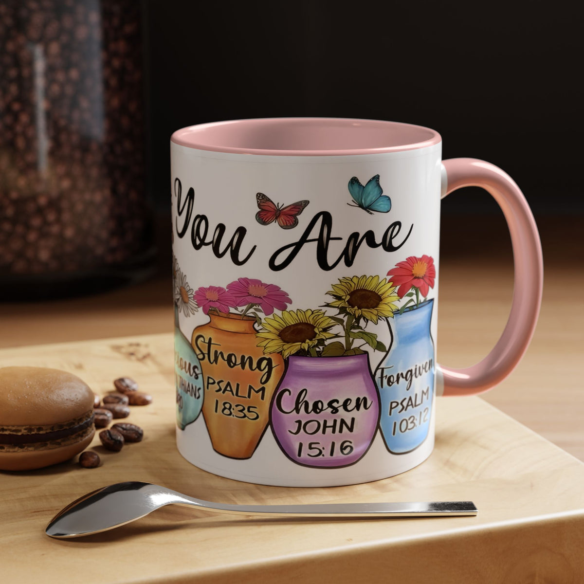 God Says You Are - You Are Loved Christian Bible Verse Coffee Mug