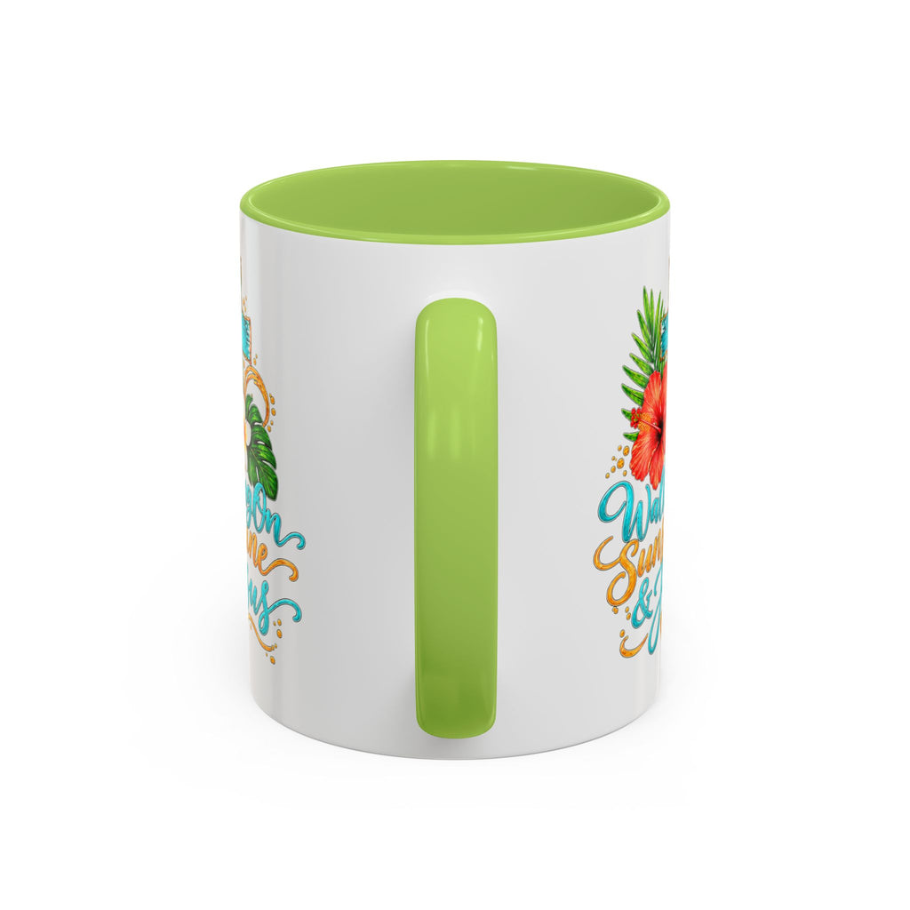 Walking on Sunshine & Jesus Coffee Mug – Floral Cross Accent Mug