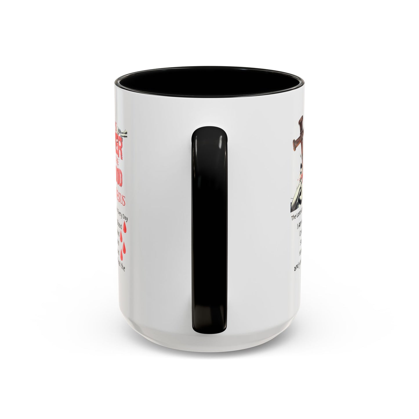 The Power of the Blood of Jesus Accent Coffee Mug (11, 15oz)