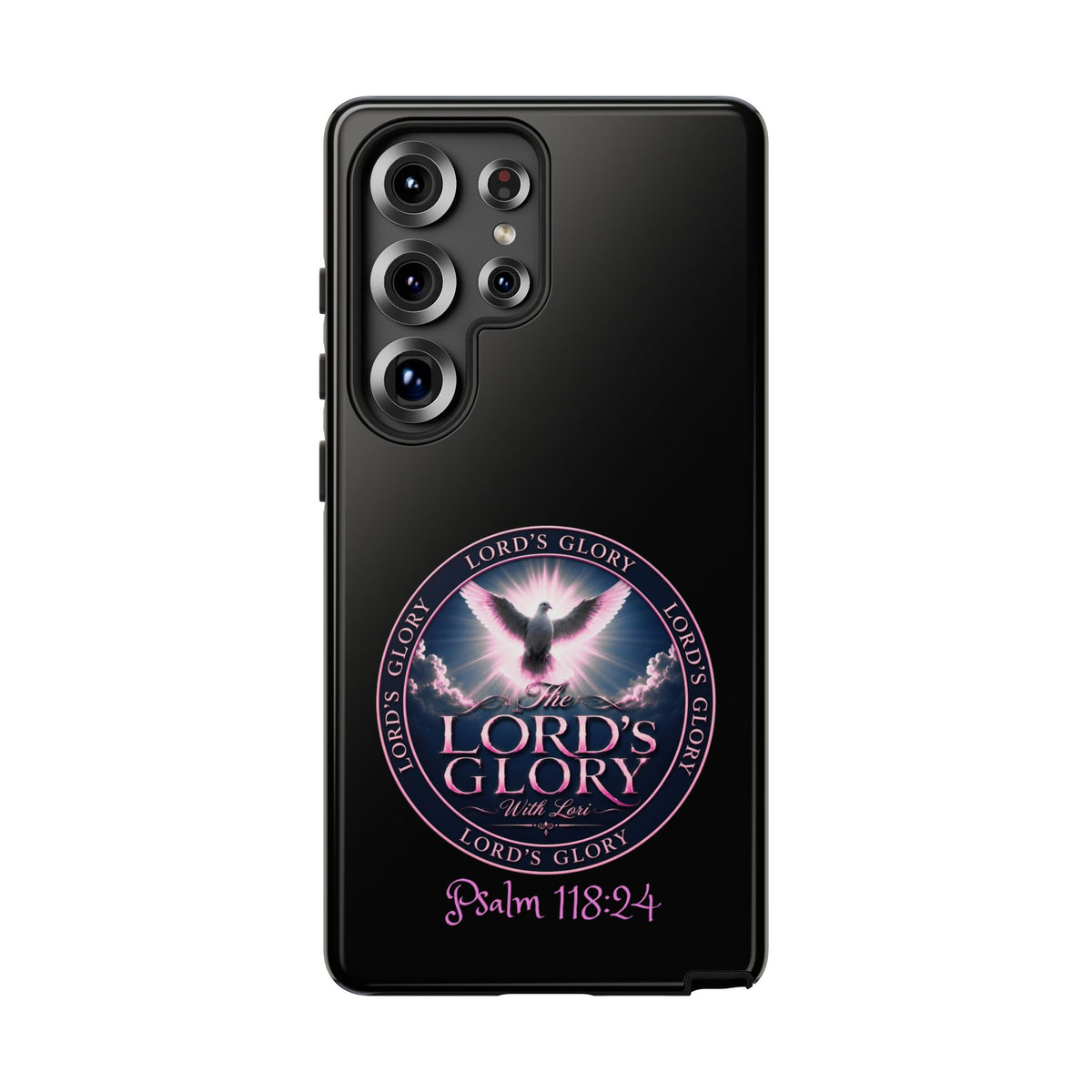 Christian Phone Case – "Lord's Glory with Lori" Dove Design Tough Case (Protective Phone Cover)