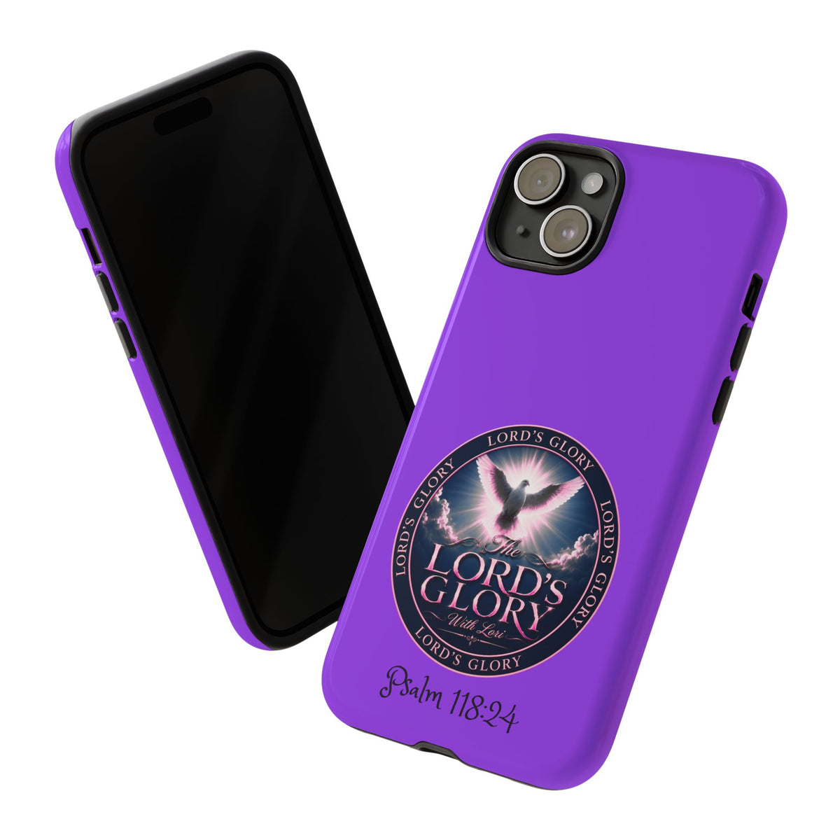 Christian Phone Case – "Lord's Glory with Lori" Dove Design Tough Case (Protective Phone Cover)