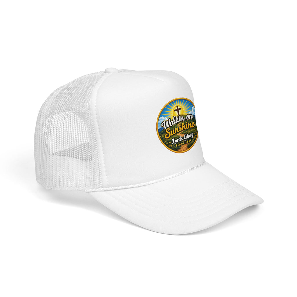 Walkin' on Sunshine Trucker Hat — 'Lord's Glory with Lori' Christian Mesh Cap