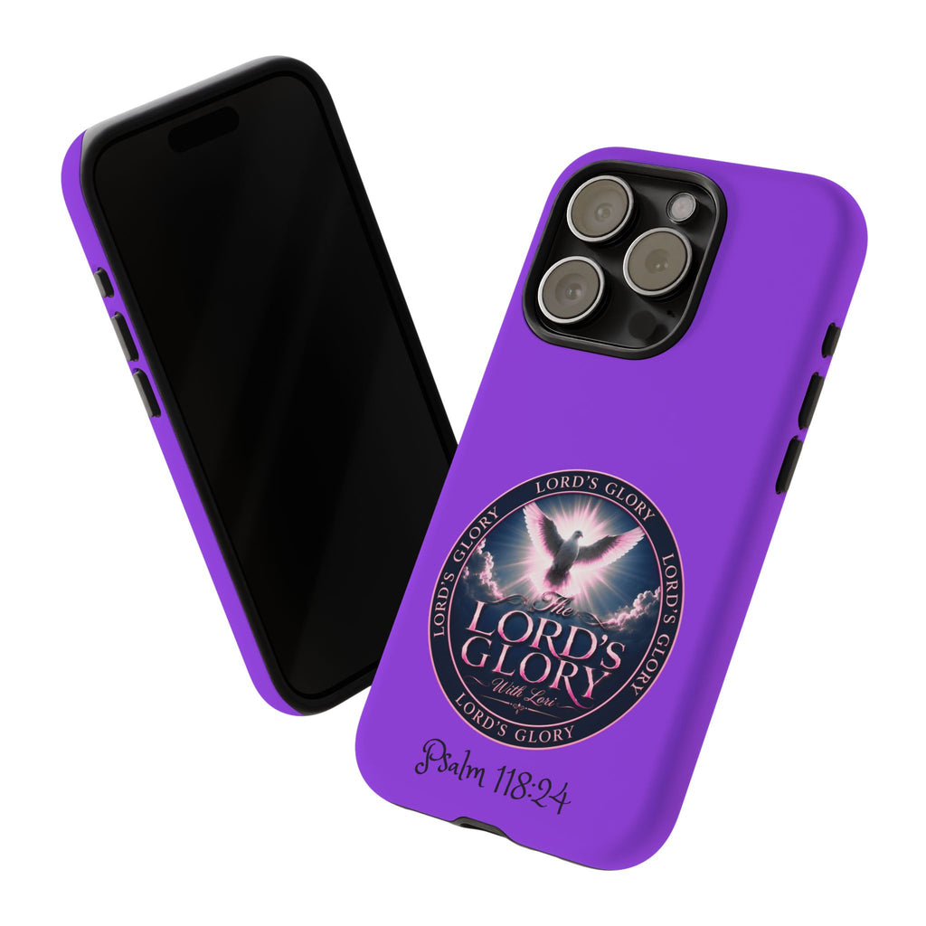 Christian Phone Case – "Lord's Glory with Lori" Dove Design Tough Case (Protective Phone Cover)