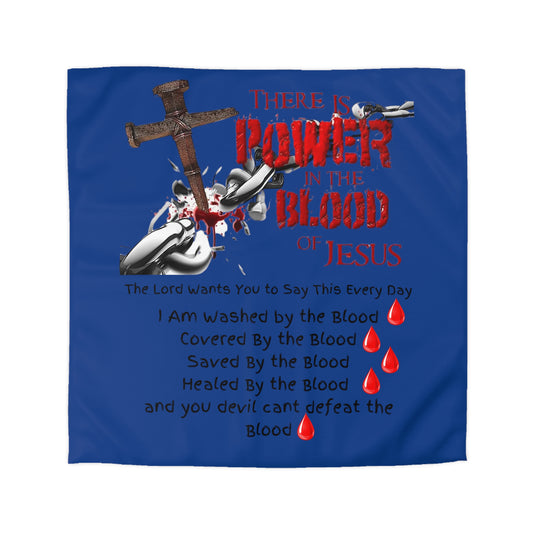 The Power of the Blood of Jesus - Microfiber Duvet Cover