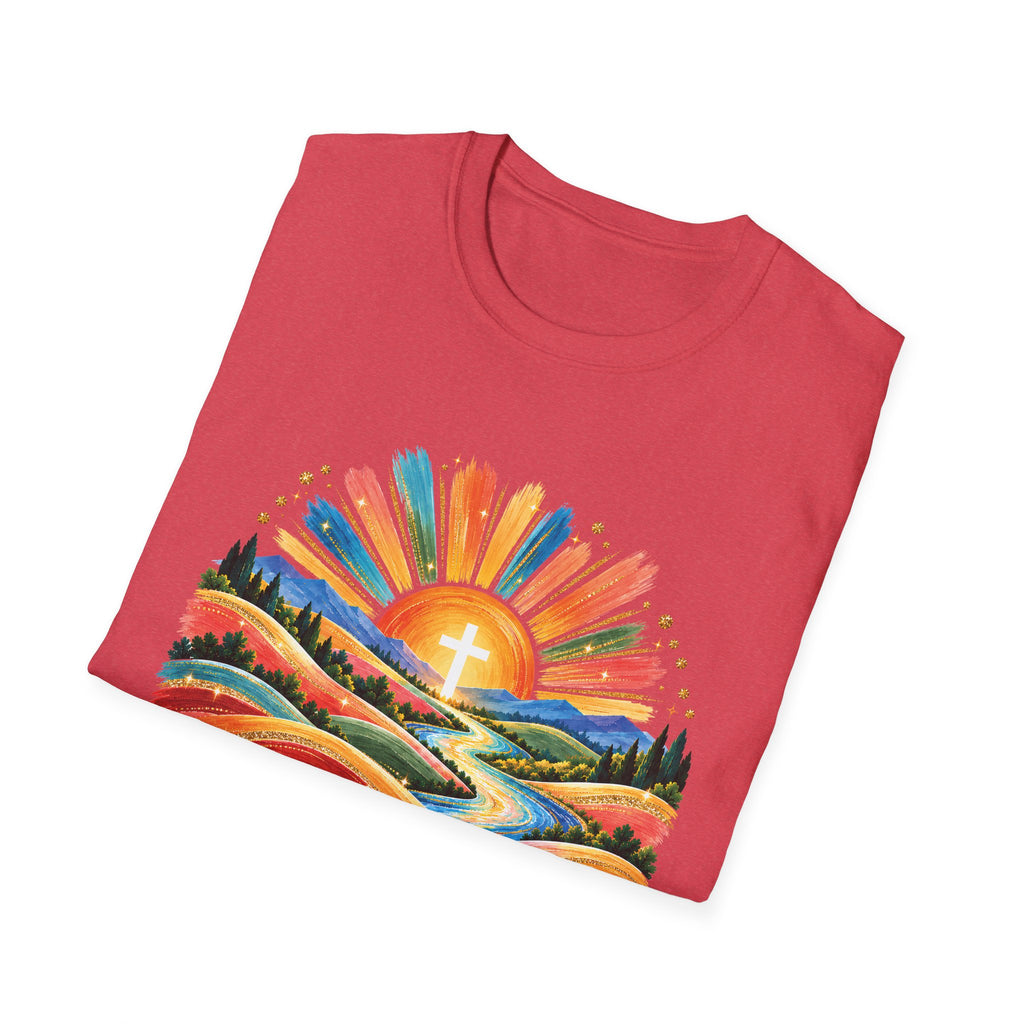 Walking On Sunshine with Lords Glory - with Lori Faith and Hope Christian Sunrise T-Shirt