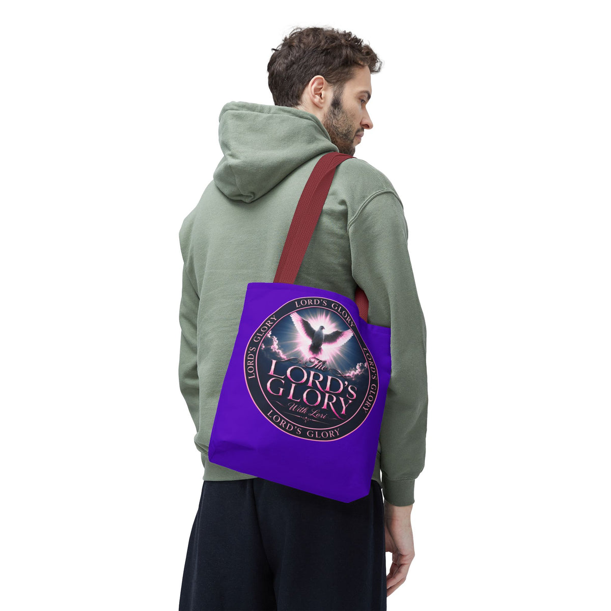 Inspirational 'The Lord's Glory with Lori' Tote Bag — Christian Faith AOP Shopper
