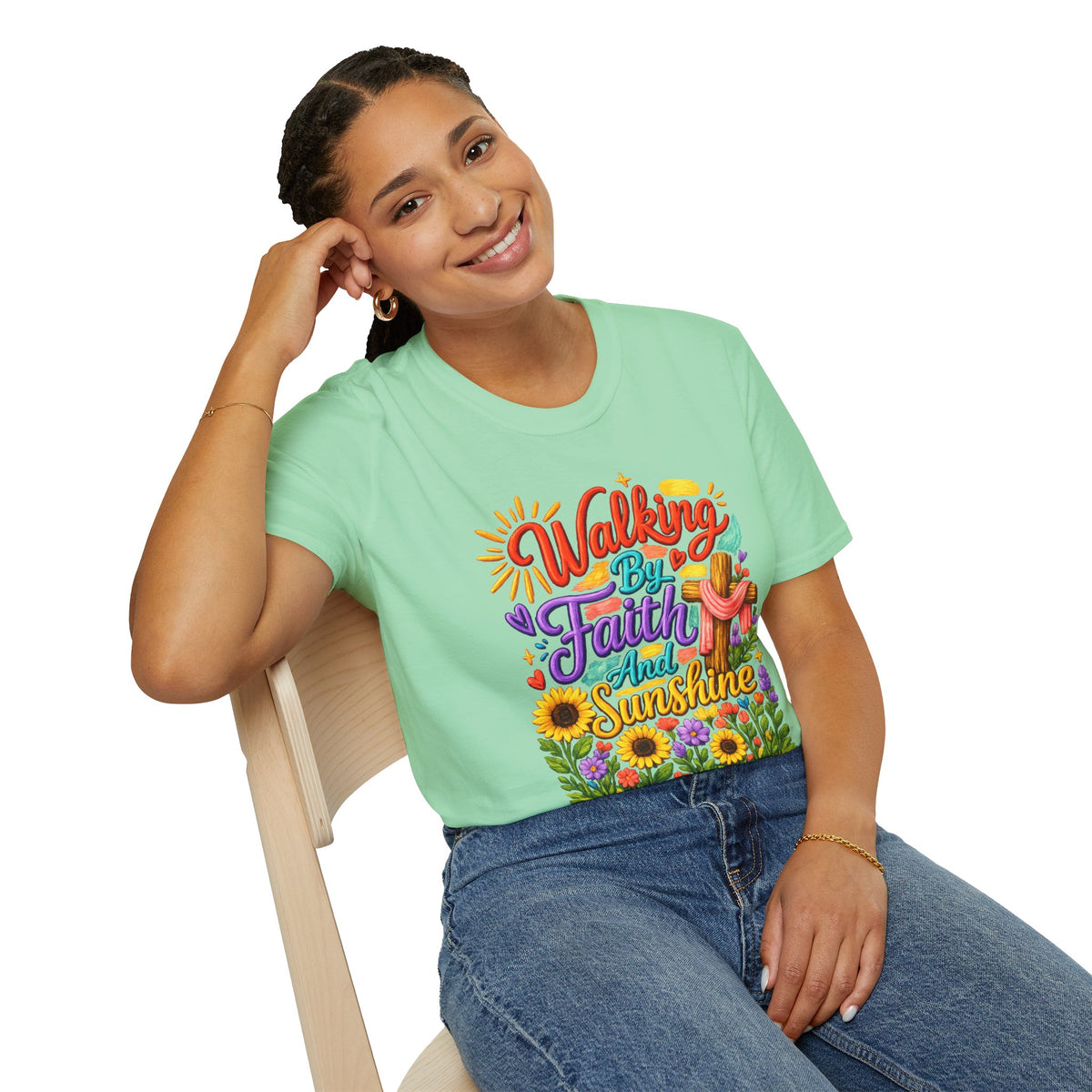 Walking By Faith and Sunshine T-Shirt