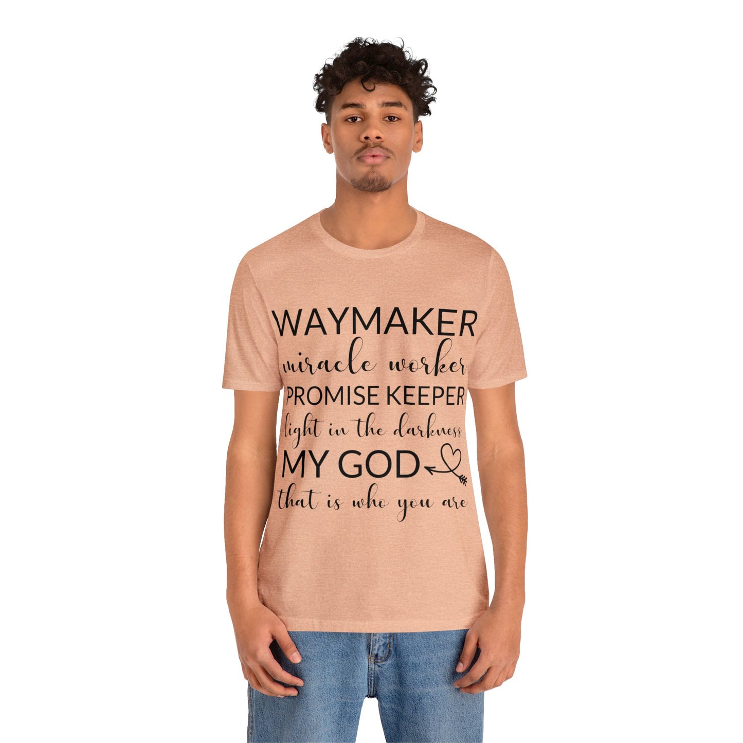 Waymaker Promise Keeper Light in the Darkness - Unisex Jersey Short Sleeve Tee