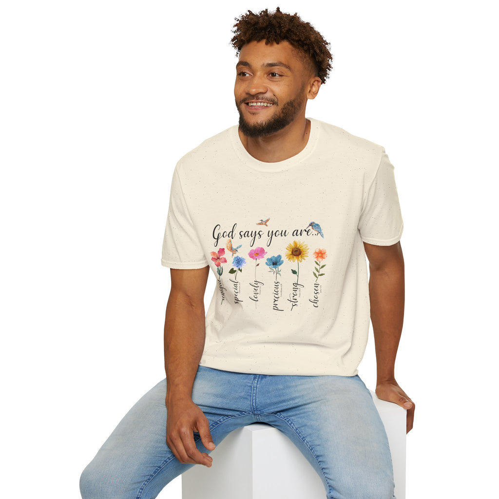 God Says You Are Loved Wildflower T-Shirt