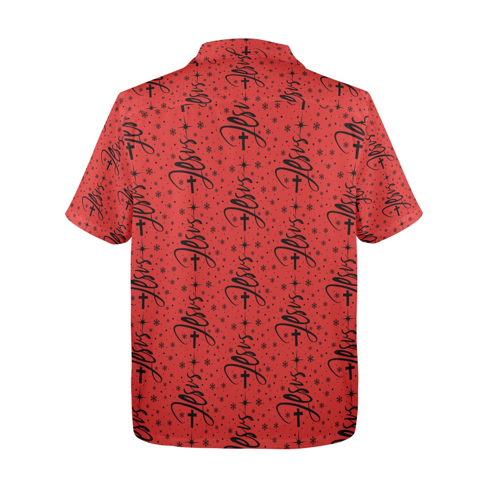 Men's All Over Print Jesus Christmas Dress Shirt Made In USA