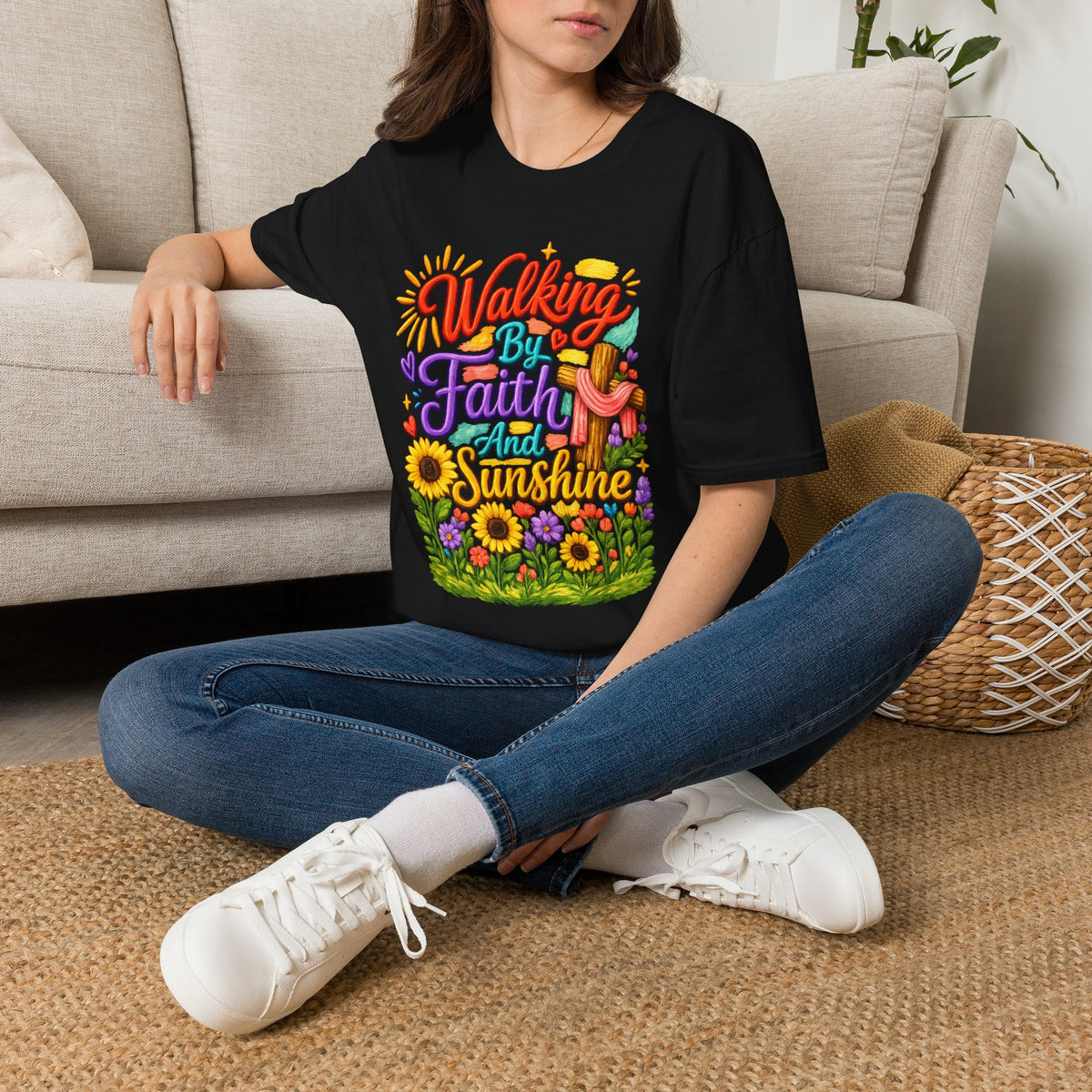 Walking By Faith and Sunshine T-Shirt