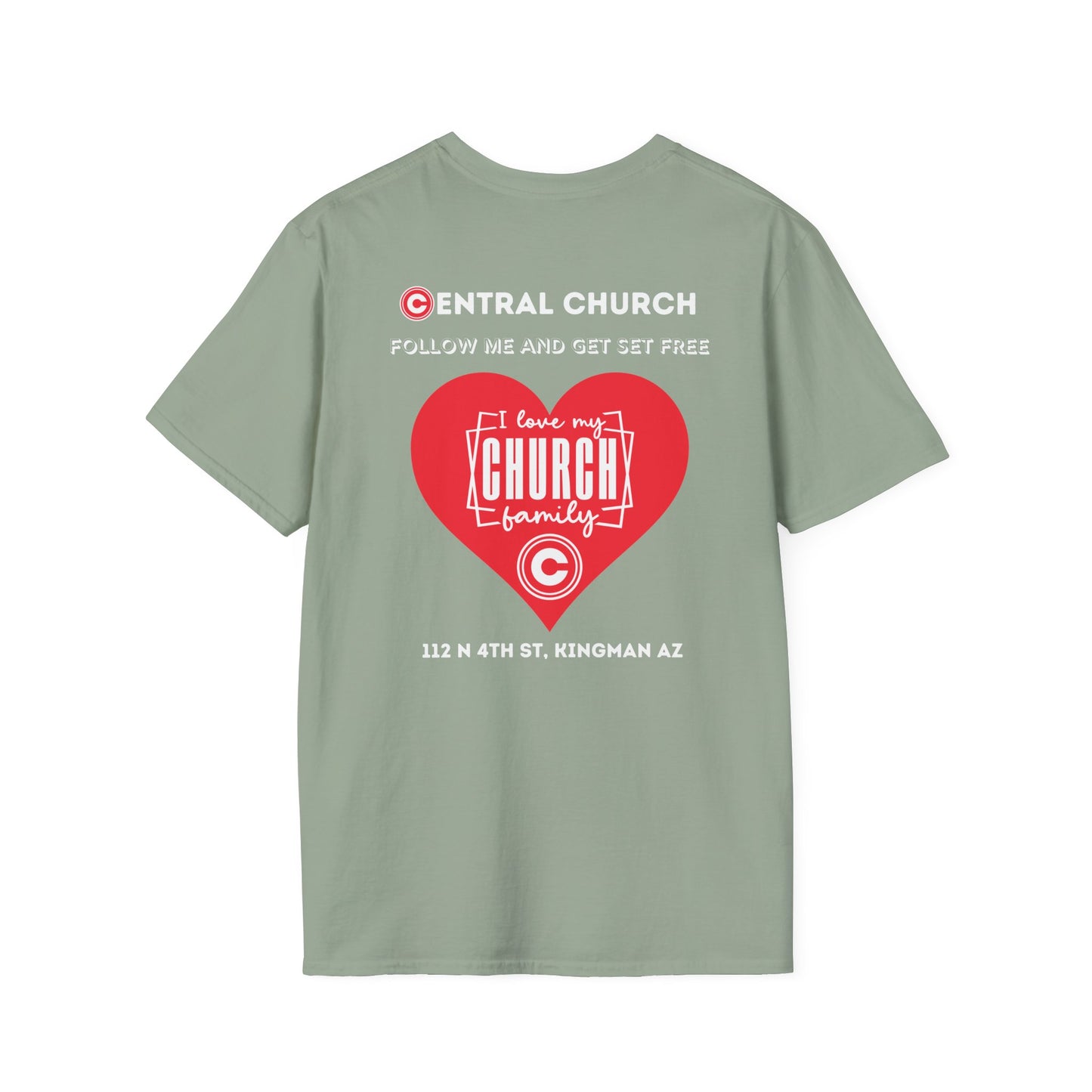 Central Church Kingman Arizona Men's and Woman's Softstyle T-Shirt