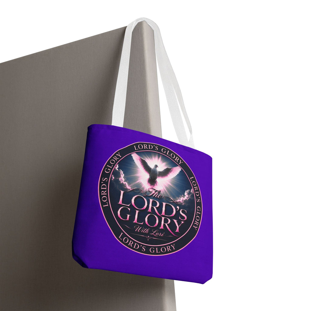 Inspirational 'The Lord's Glory with Lori' Tote Bag — Christian Faith AOP Shopper