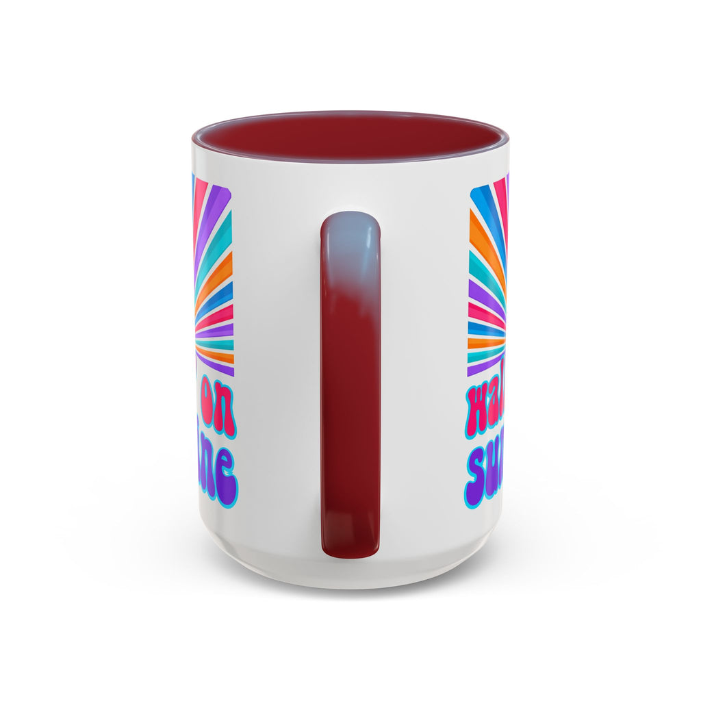 Coffee Mug — "Walkin' on Sunshine" Retro Psalm 118:24 Accent Mug