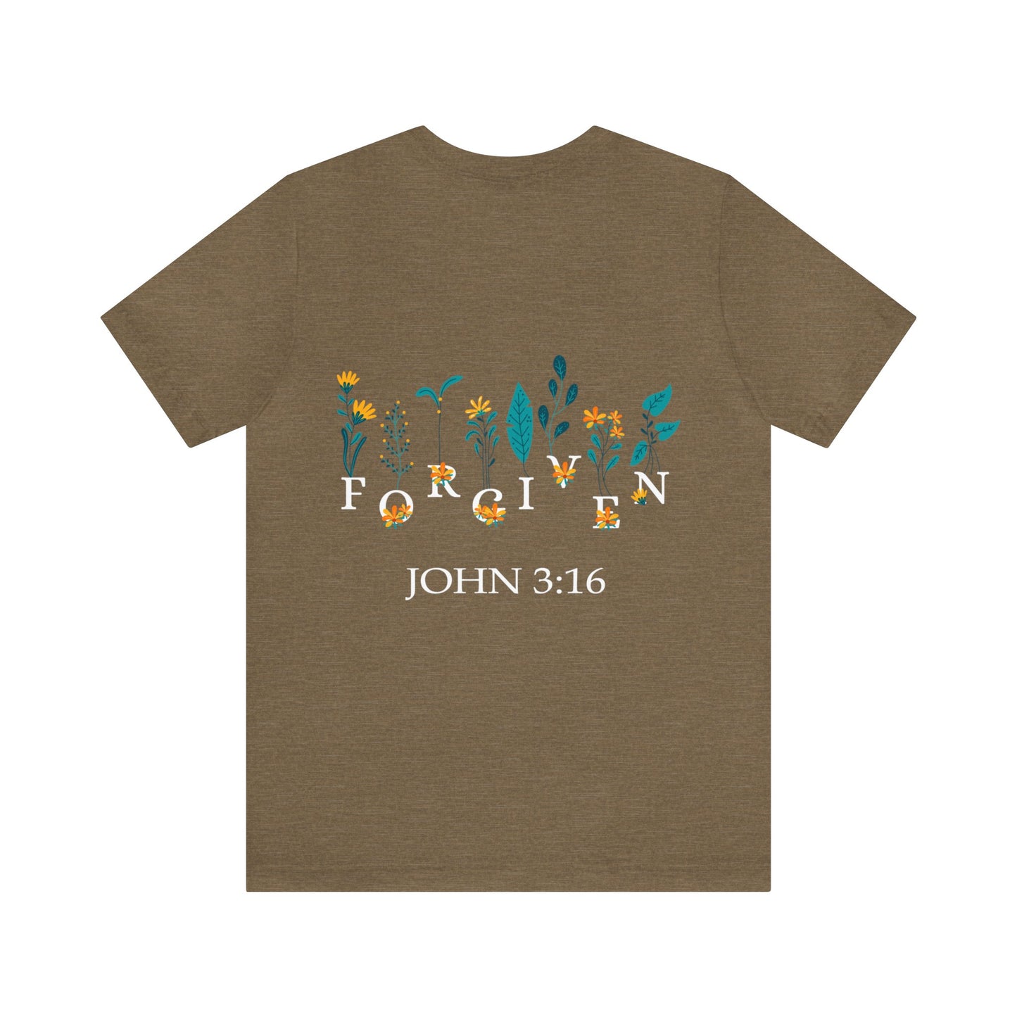 FORGIVEN JOHN 3:16 - Unisex Jersey Short Sleeve Tee