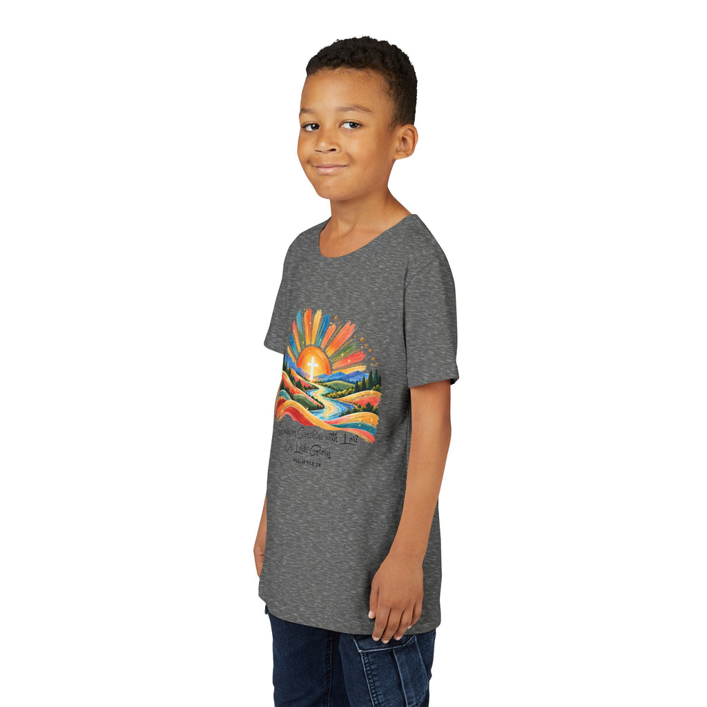 Youth Short Sleeve Tee – Walking On Sunshine with Lords Glory Design