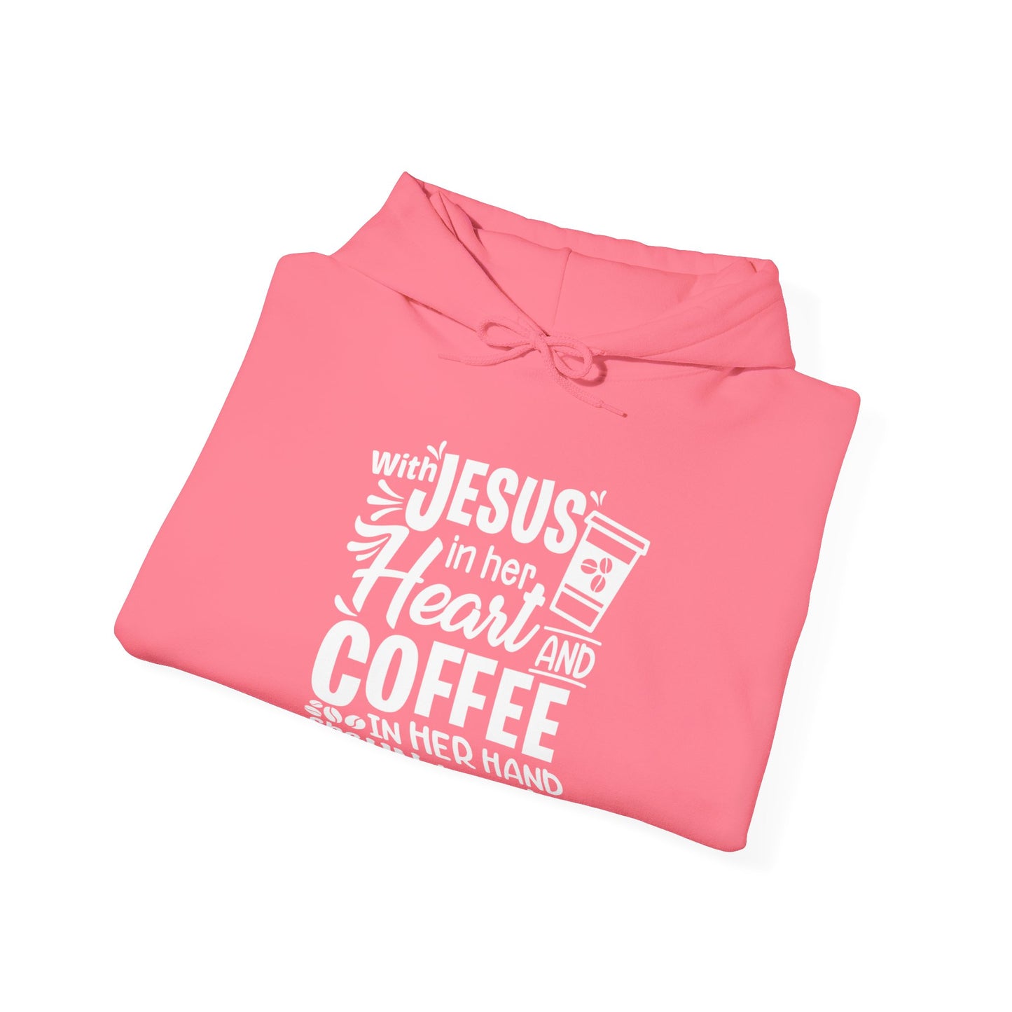 JESUS and Coffee Many Colors - Unisex Heavy Blend™ Hooded Sweatshirt