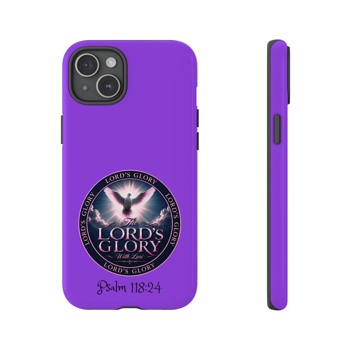 Christian Phone Case – "Lord's Glory with Lori" Dove Design Tough Case (Protective Phone Cover)