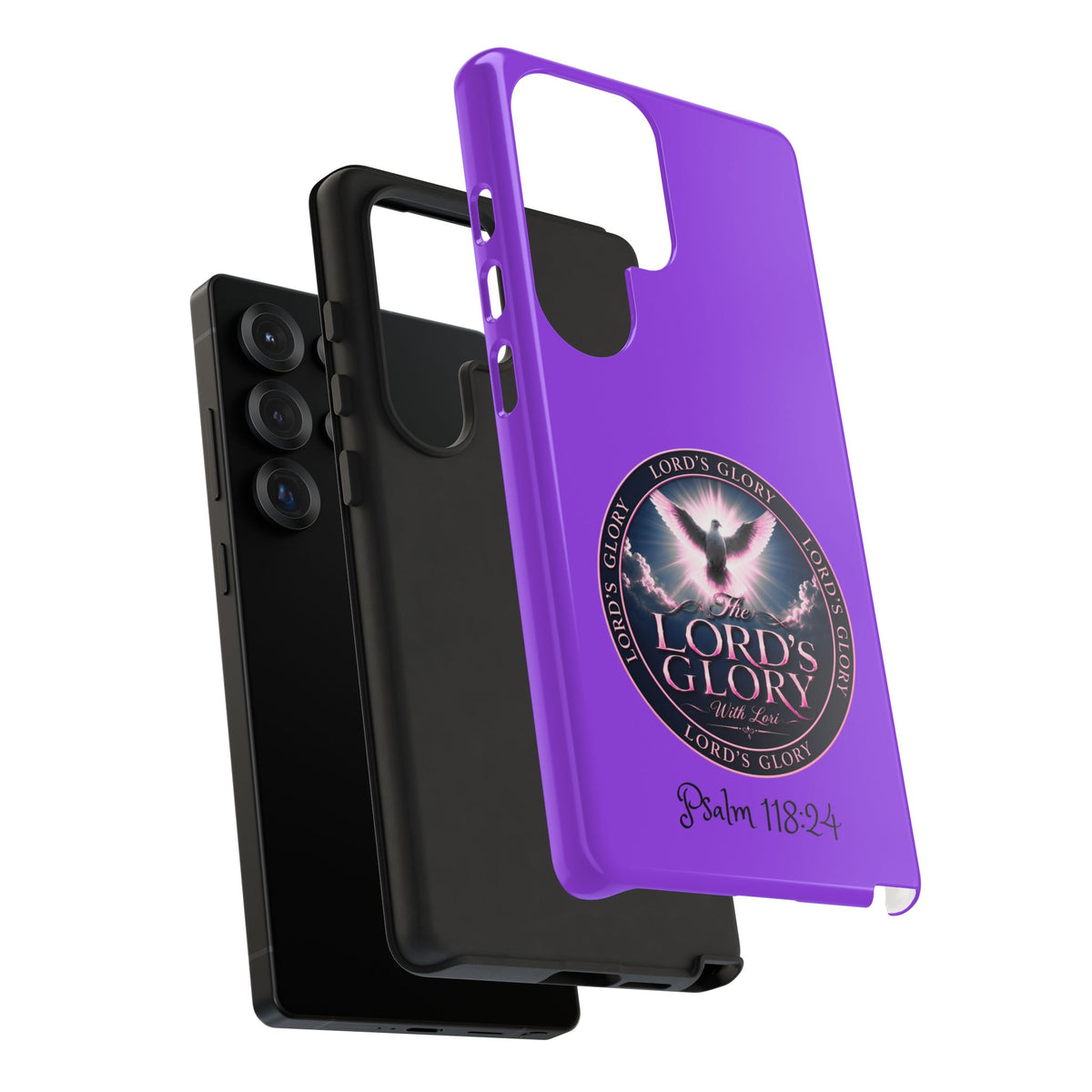 Christian Phone Case – "Lord's Glory with Lori" Dove Design Tough Case (Protective Phone Cover)