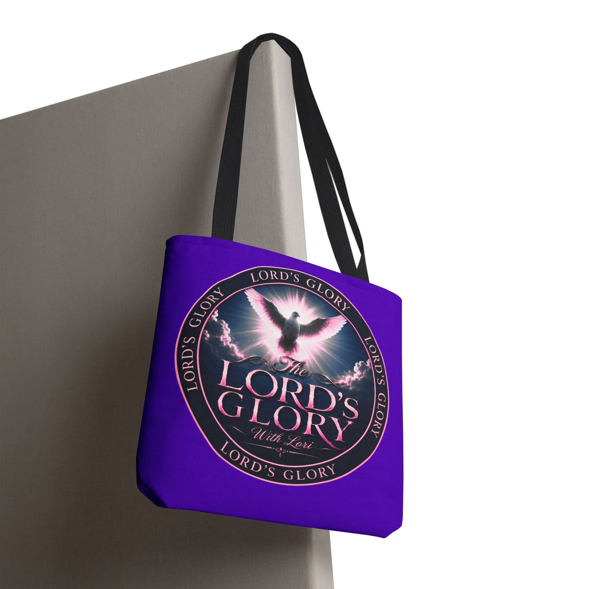 Inspirational 'The Lord's Glory with Lori' Tote Bag — Christian Faith AOP Shopper