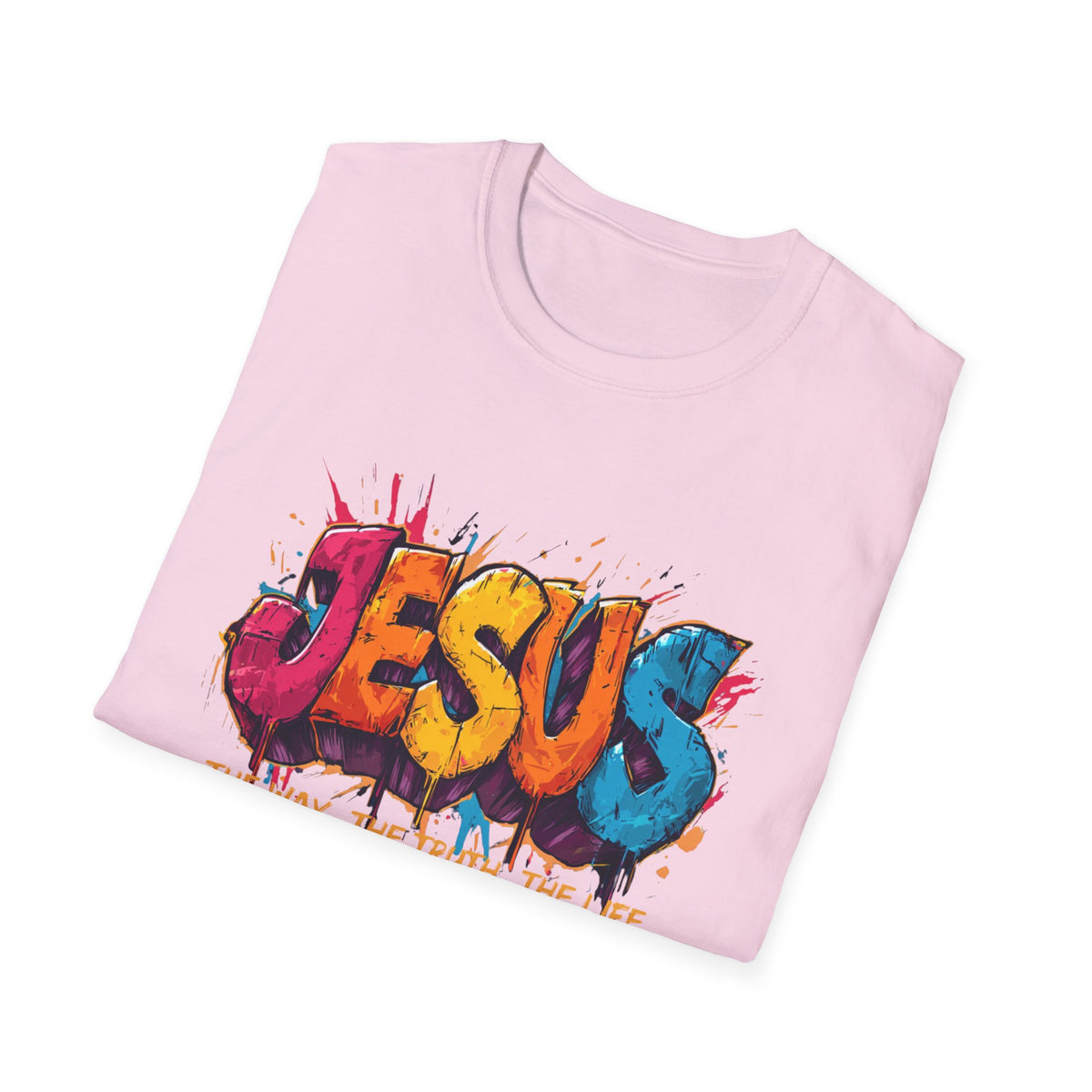 JESUS  Splash T-Shirt | Colorful Street Art Christian Tee