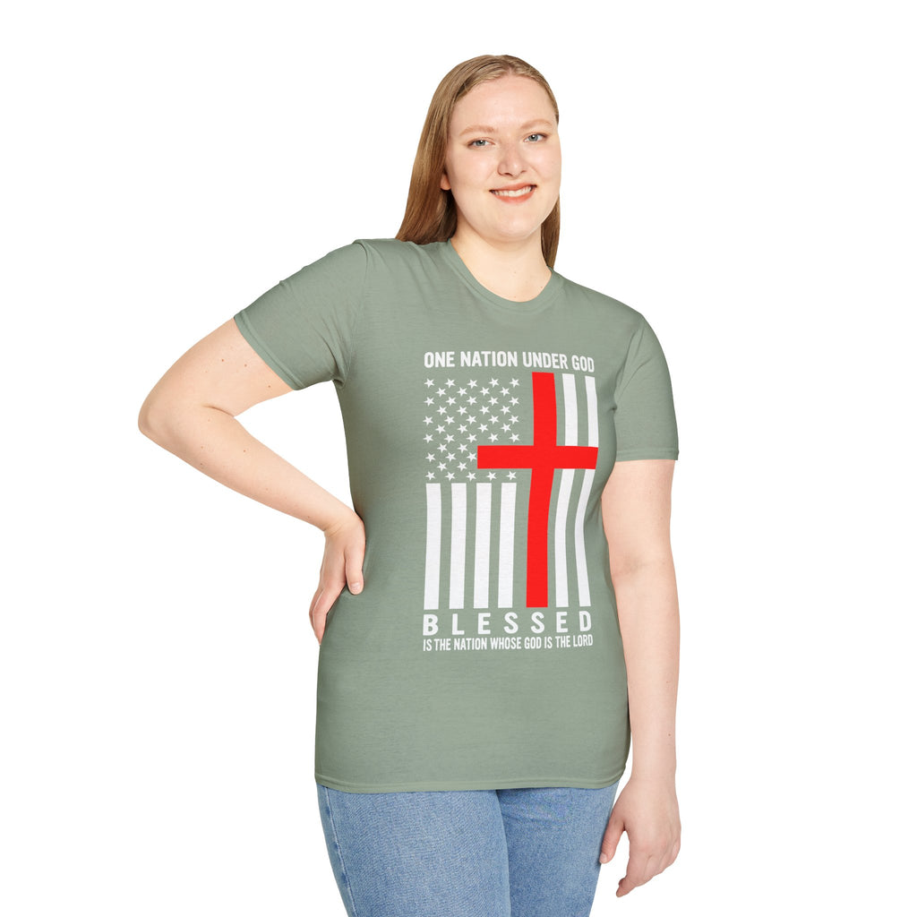 One Nation Under GOD - Mens Womans Softstyle T-Shirt