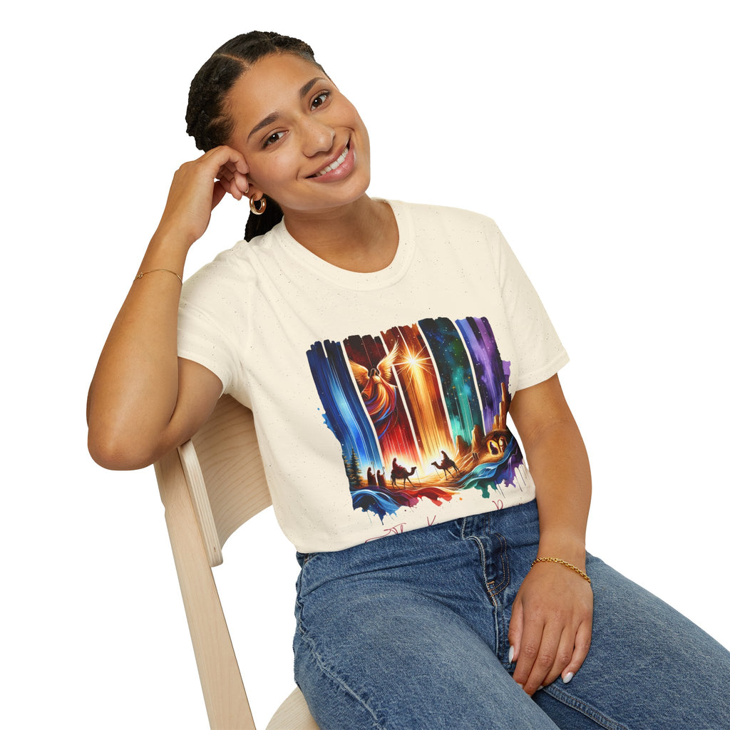 Vibrant Fantasy T-Shirt, Colorful Graphic Tee, Unisex Art Shirt, Great Gift for Fans, Unique Casual Wear, The King is Born Shirt