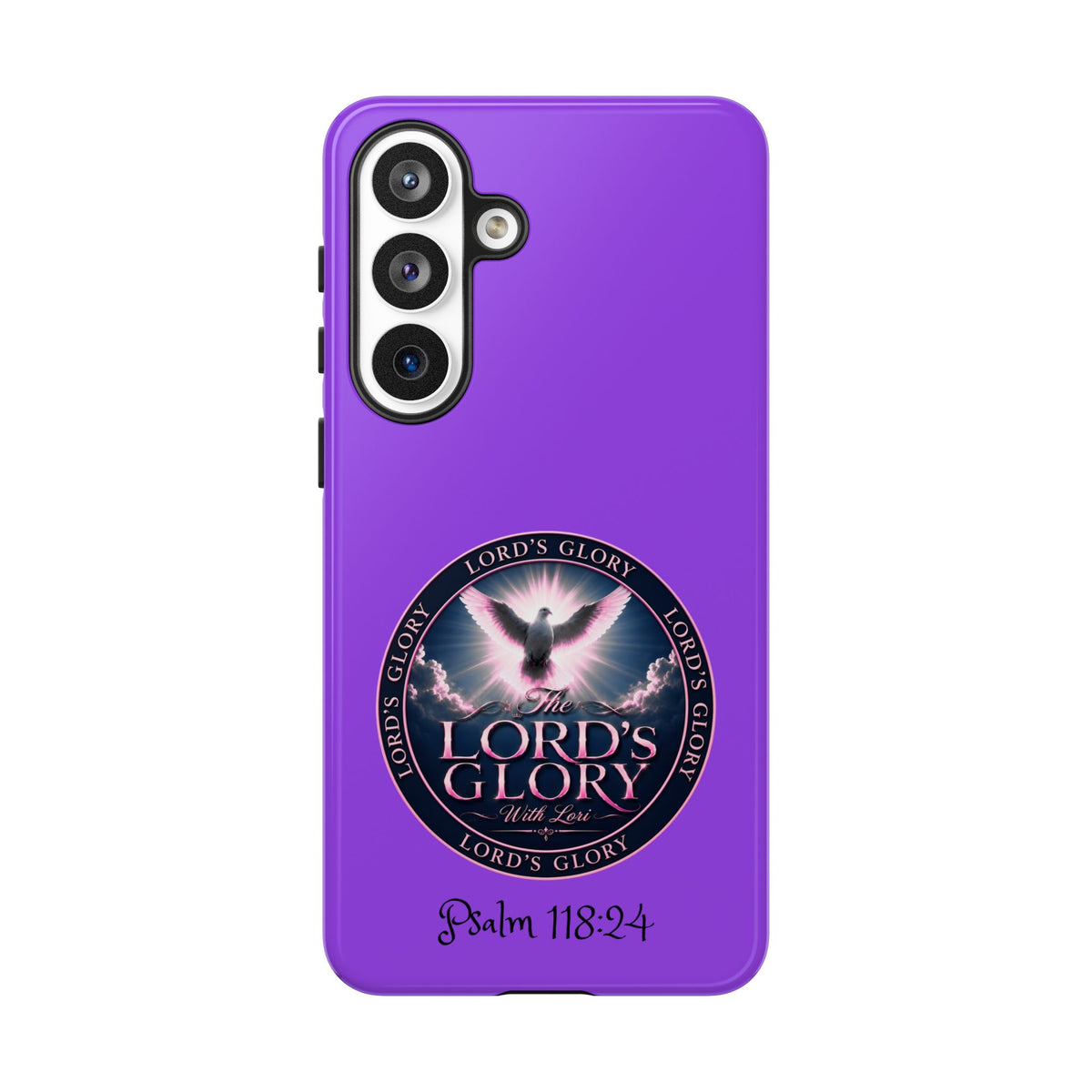 Christian Phone Case – "Lord's Glory with Lori" Dove Design Tough Case (Protective Phone Cover)