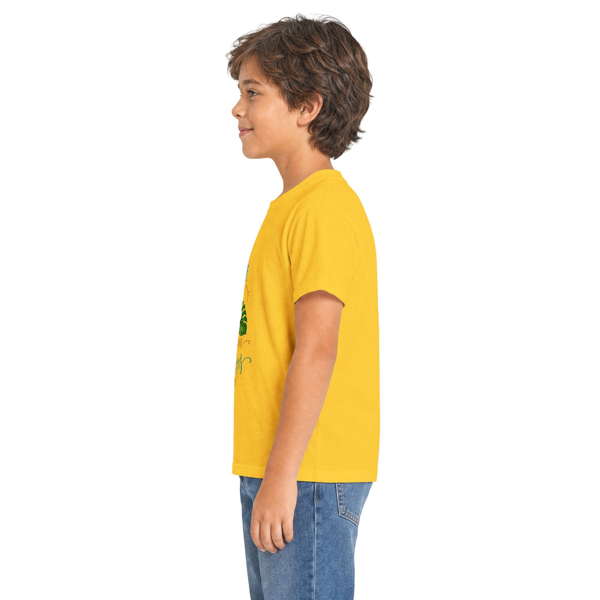 Kids Tee — Sunshine & Jesus Floral Cross Christian Graphic