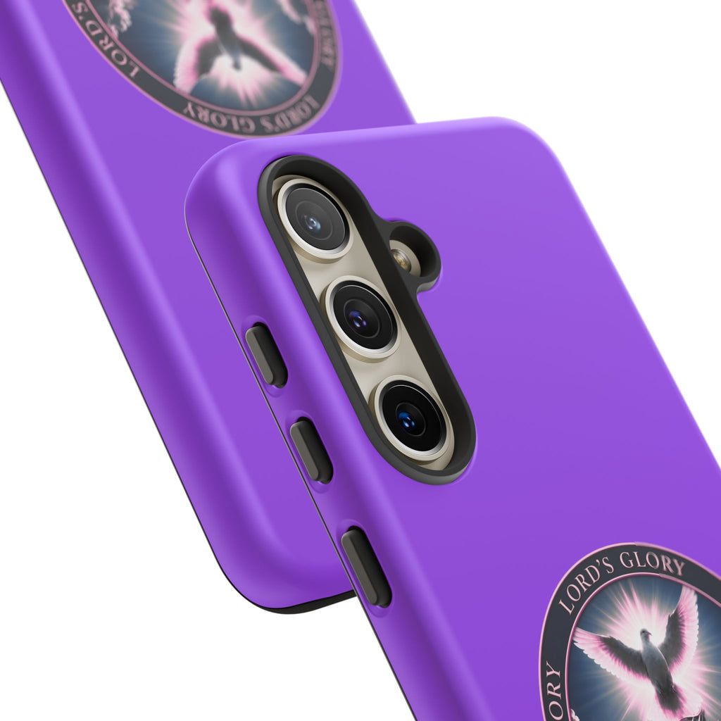 Christian Phone Case – "Lord's Glory with Lori" Dove Design Tough Case (Protective Phone Cover)