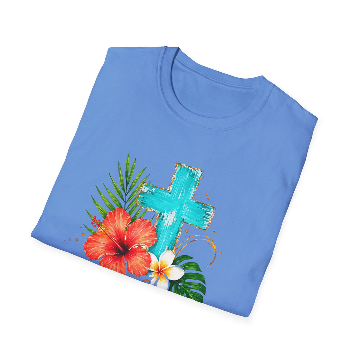 Sunshine & Jesus T-Shirt — Tropical Cross Christian Tee