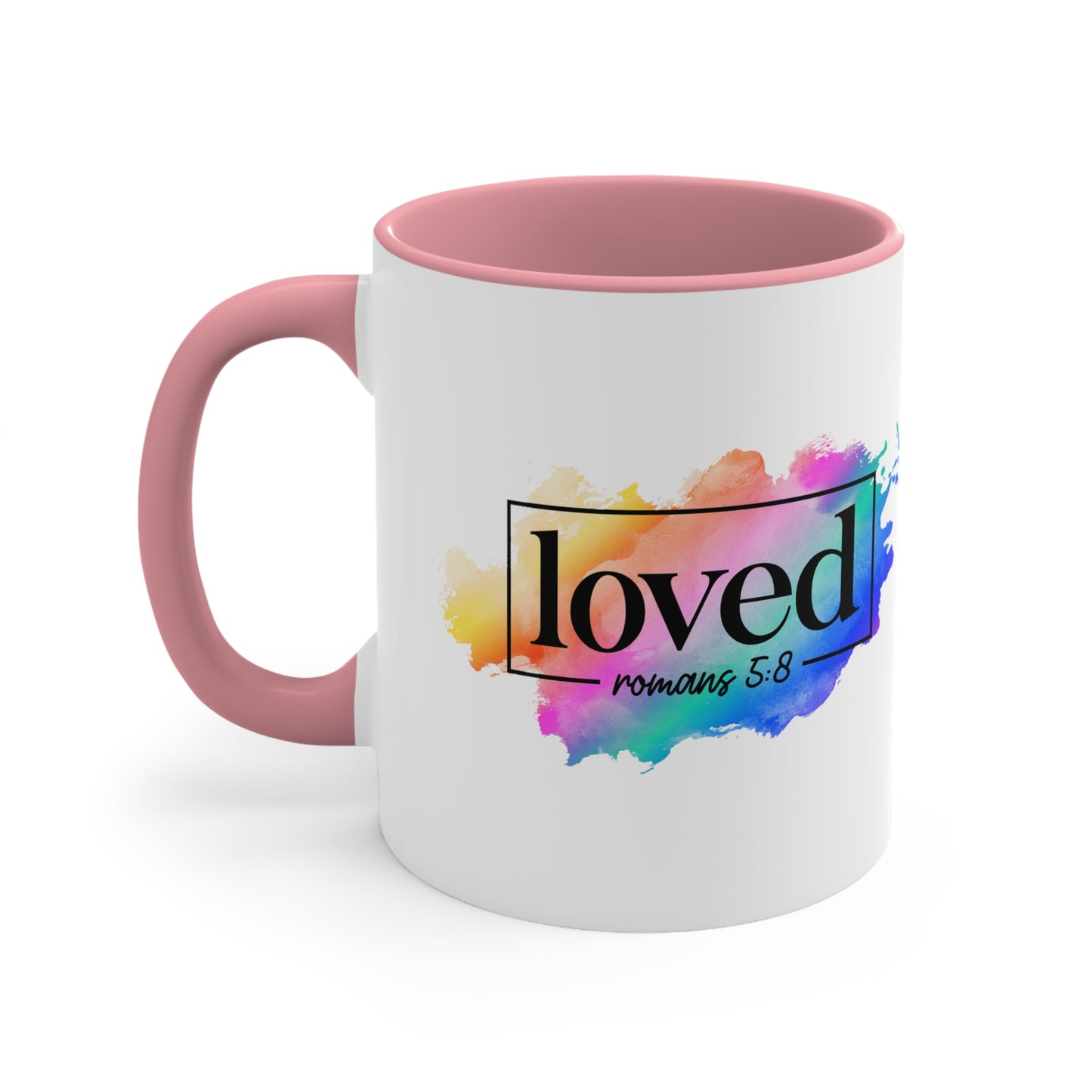 LOVED - 5 Colors Accent Coffee Mug, 11oz