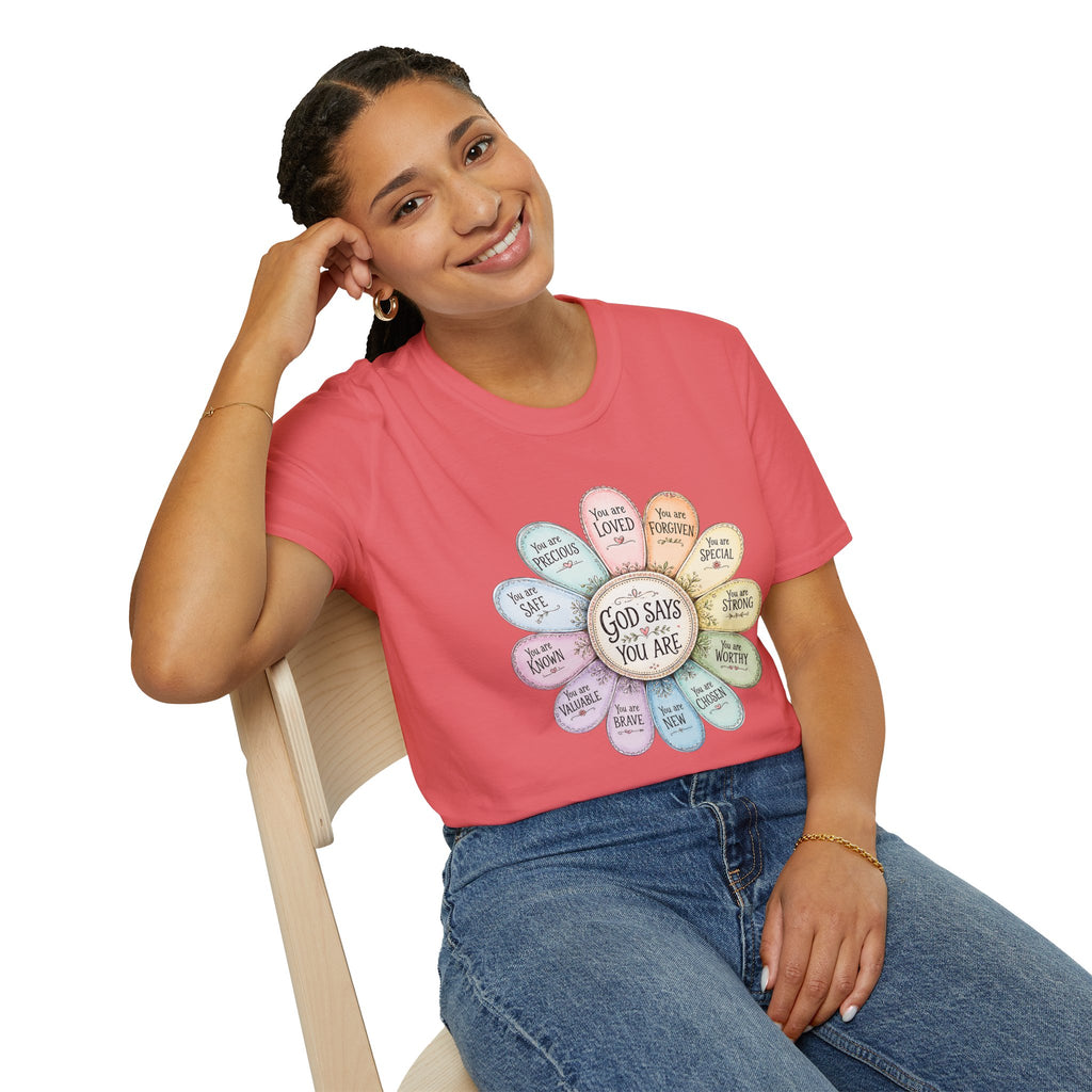 God Says You Are Loved Inspirational Christian T-Shirt