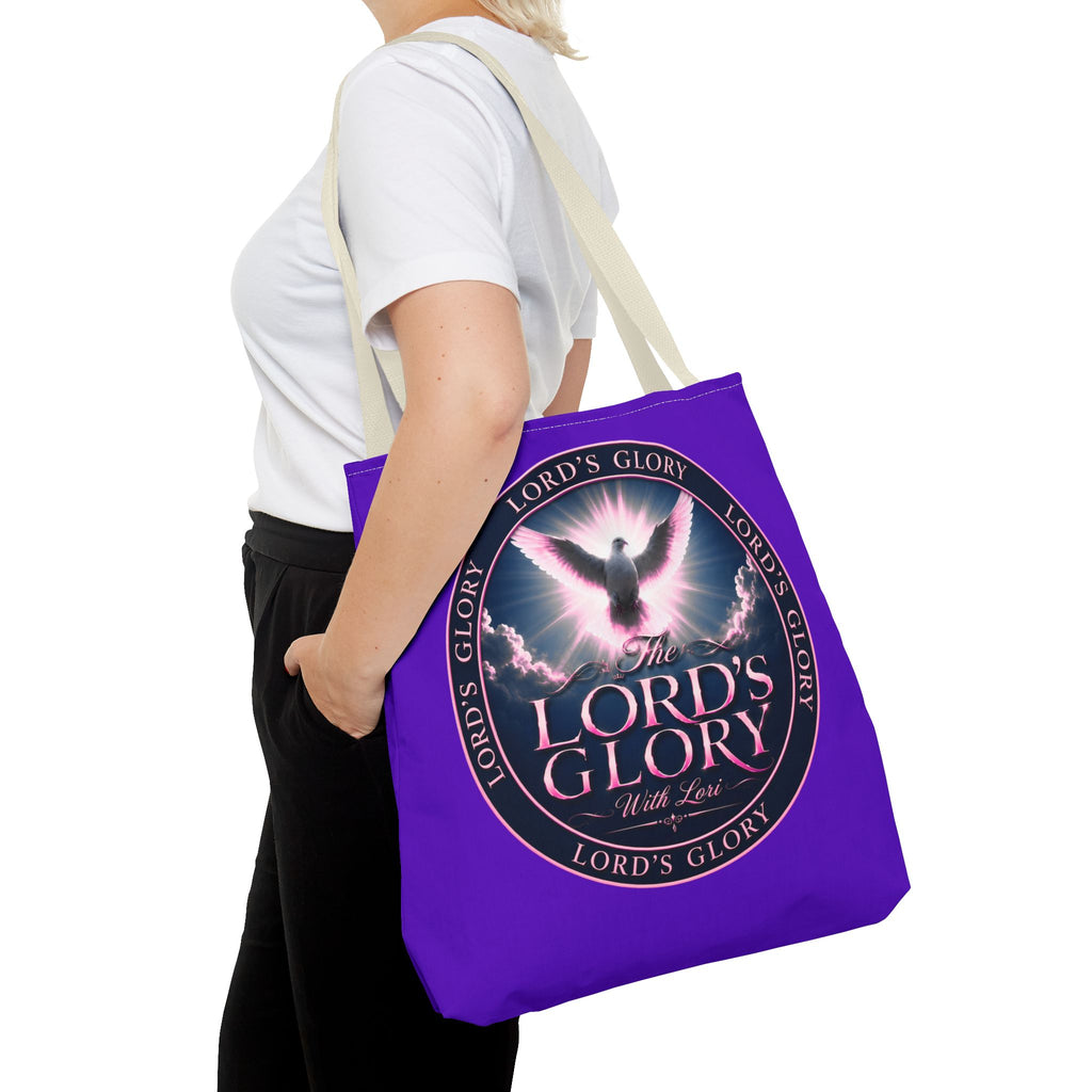Inspirational 'The Lord's Glory with Lori' Tote Bag — Christian Faith AOP Shopper