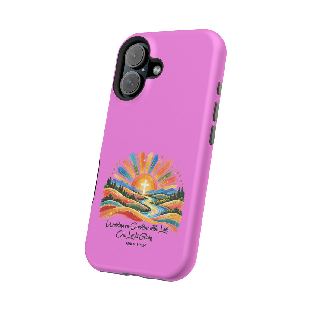 Magnetic Phone Case – “Walking on Sunshine with Lords Glory” Sunrise Design
