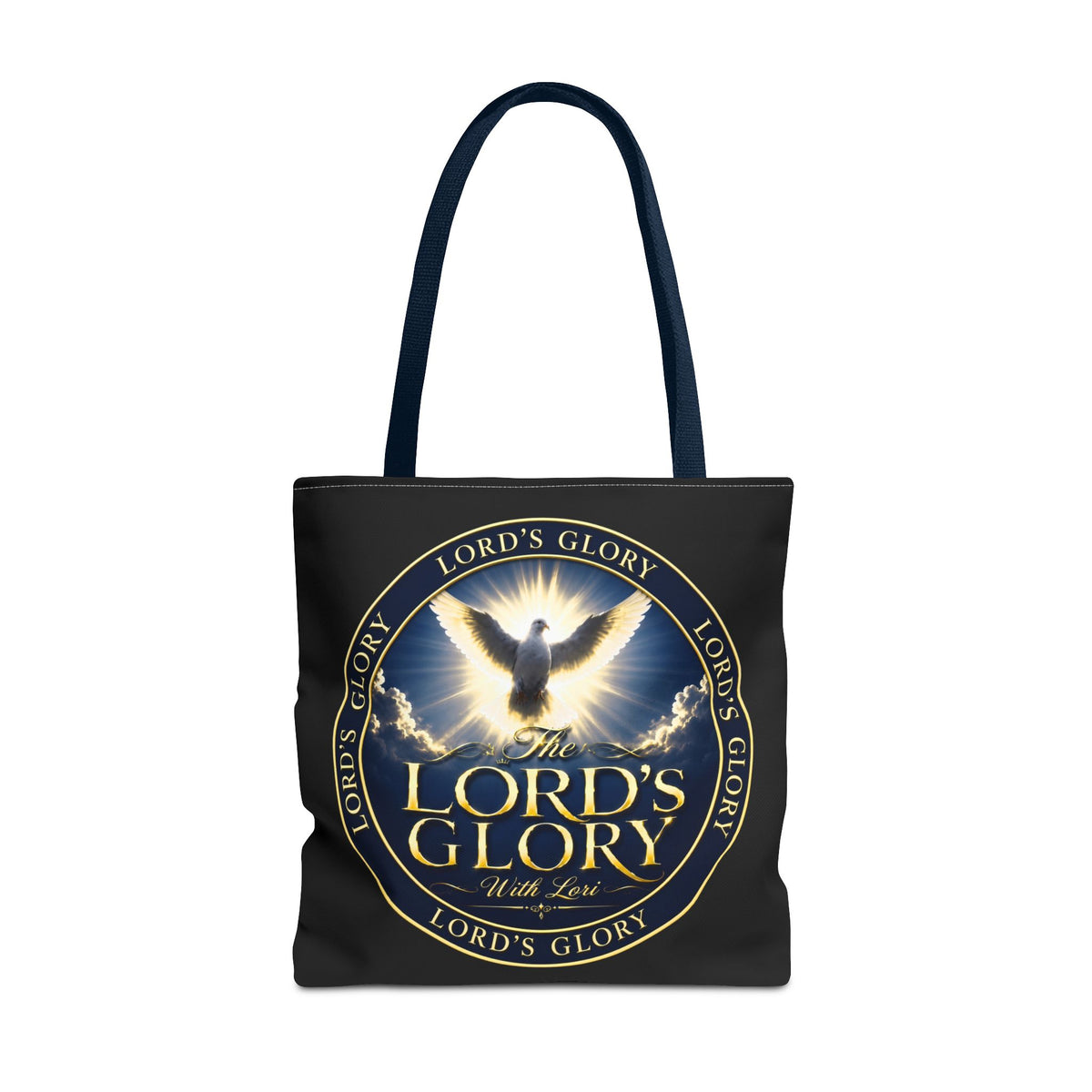 Tote Bag — "The Lord's Glory with Lori" Christian Dove Tote (Faith-Inspired Church Bag)