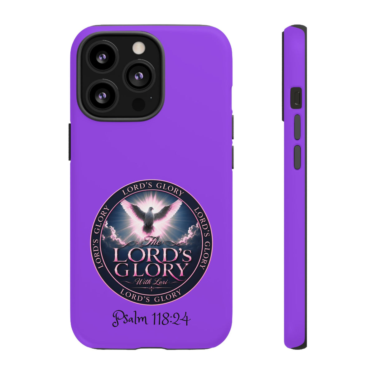 Christian Phone Case – "Lord's Glory with Lori" Dove Design Tough Case (Protective Phone Cover)