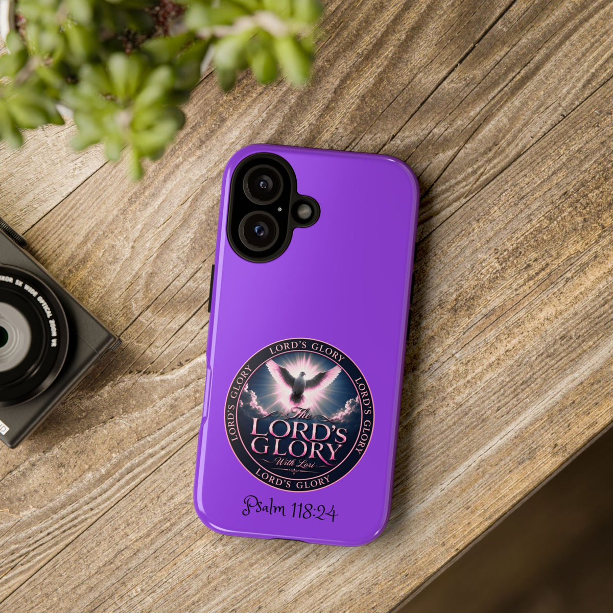Christian Phone Case – "Lord's Glory with Lori" Dove Design Tough Case (Protective Phone Cover)