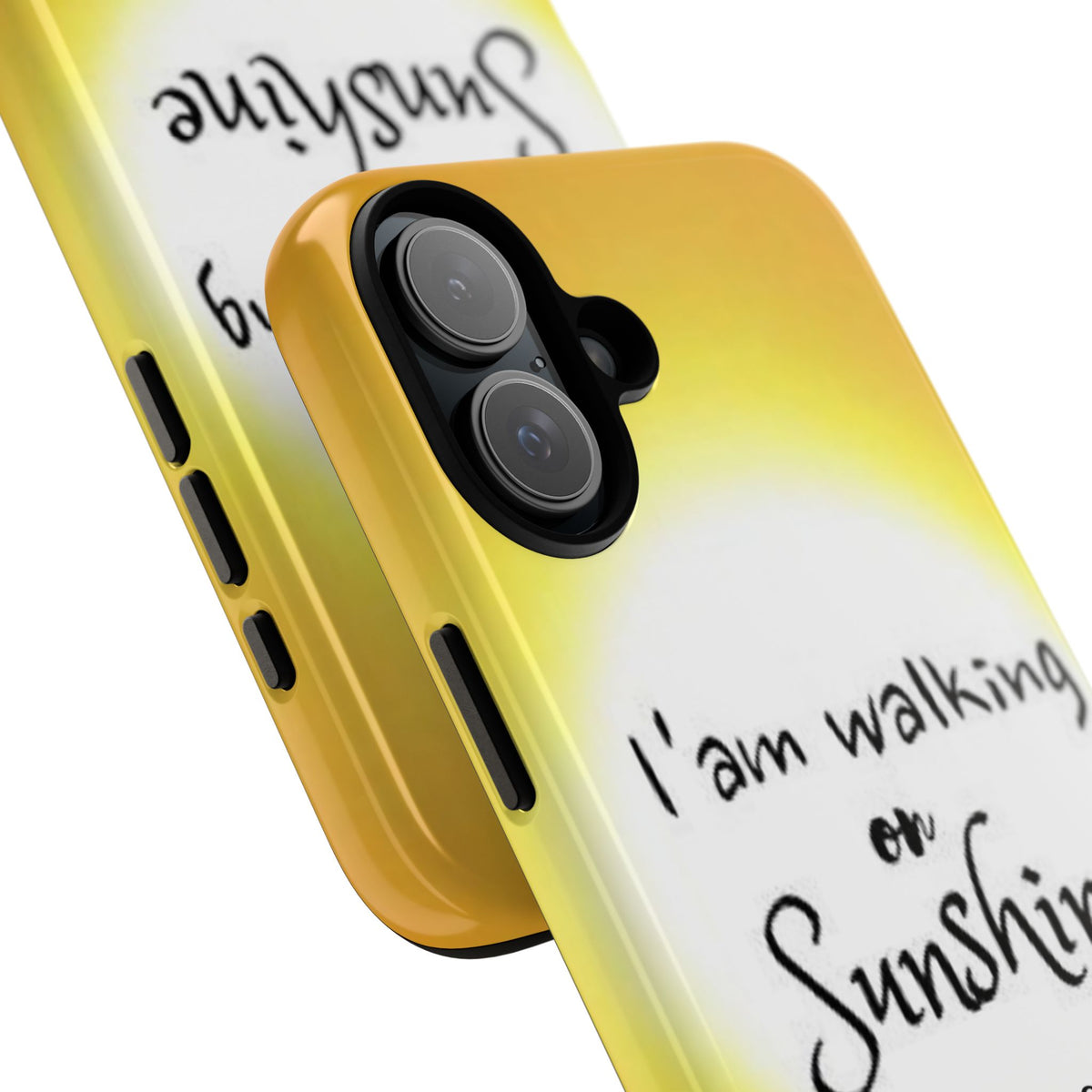 Walking on Sunshine Psalm 118:24 Christian Phone Case — Inspirational Yellow Tough Case